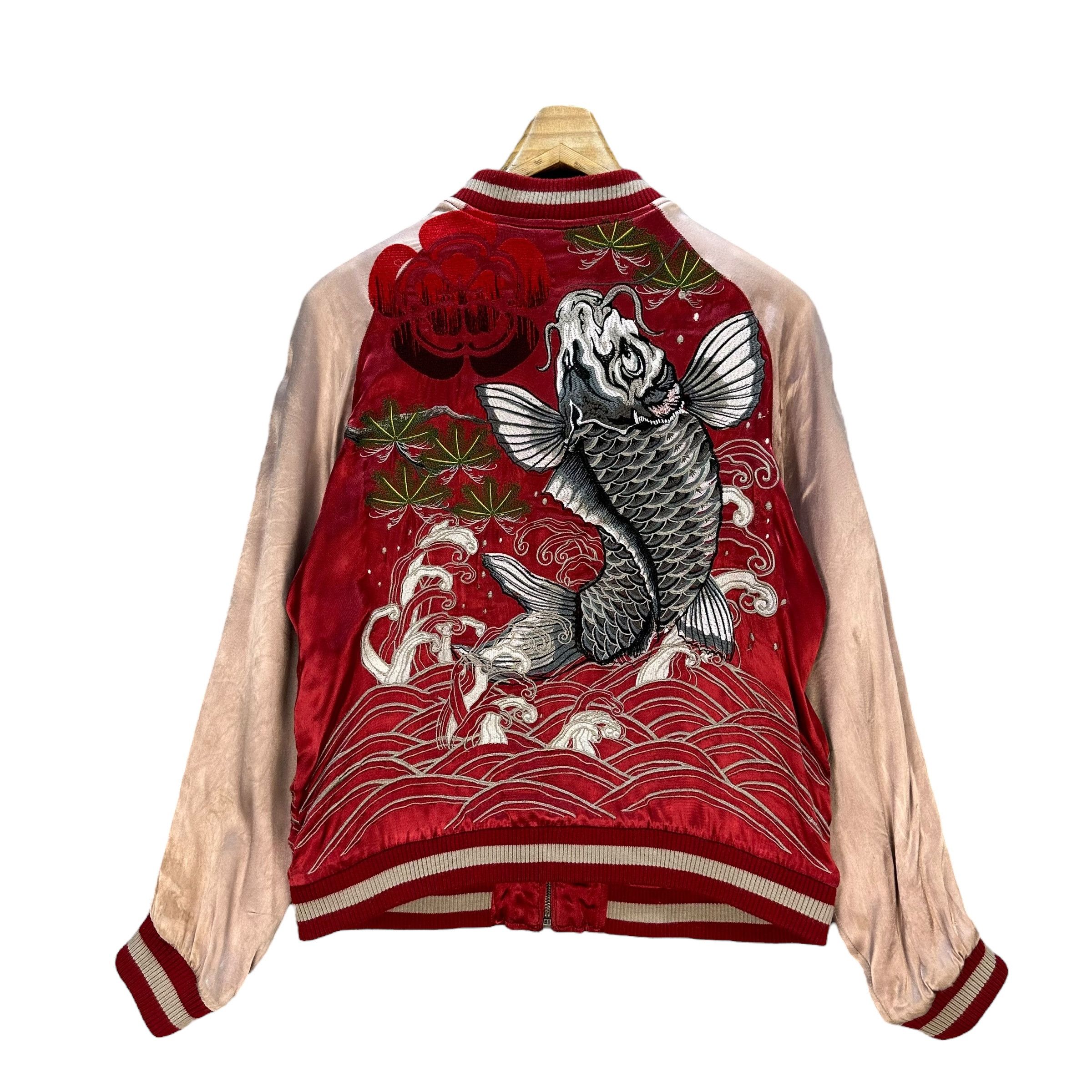 Japanese Brand THE JAPANESE TRADITION Embroidery Sukajan Jacket #A68-1652 Size US M / EU 48-50 / 2 - 1 Thumbnail