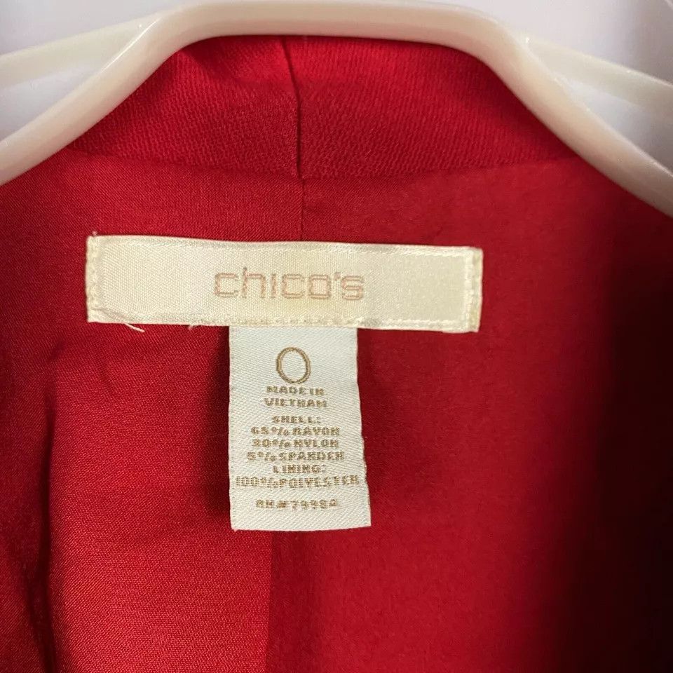 Chicos Chico's Blazer Size 0 Women's Rayon Blend Adults Long Sleeve Size XS / US 0-2 / IT 36-38 - 3 Thumbnail
