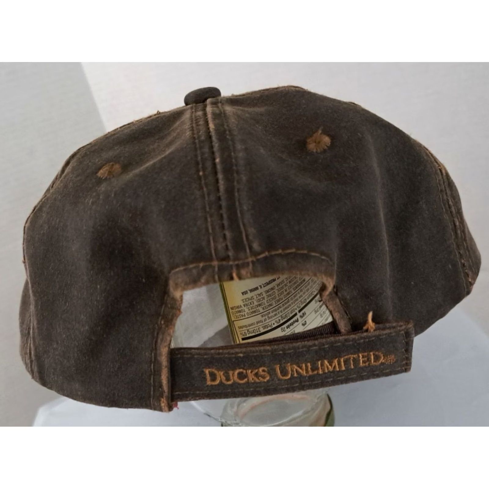 Vintage VINTAGE Ducks Unlimited Black & Gold Embroidered Adjustable Canvas Hat Men Baseball Cap One Size Black 90s Hunting Outdoors Cap Size ONE SIZE - 4 Thumbnail