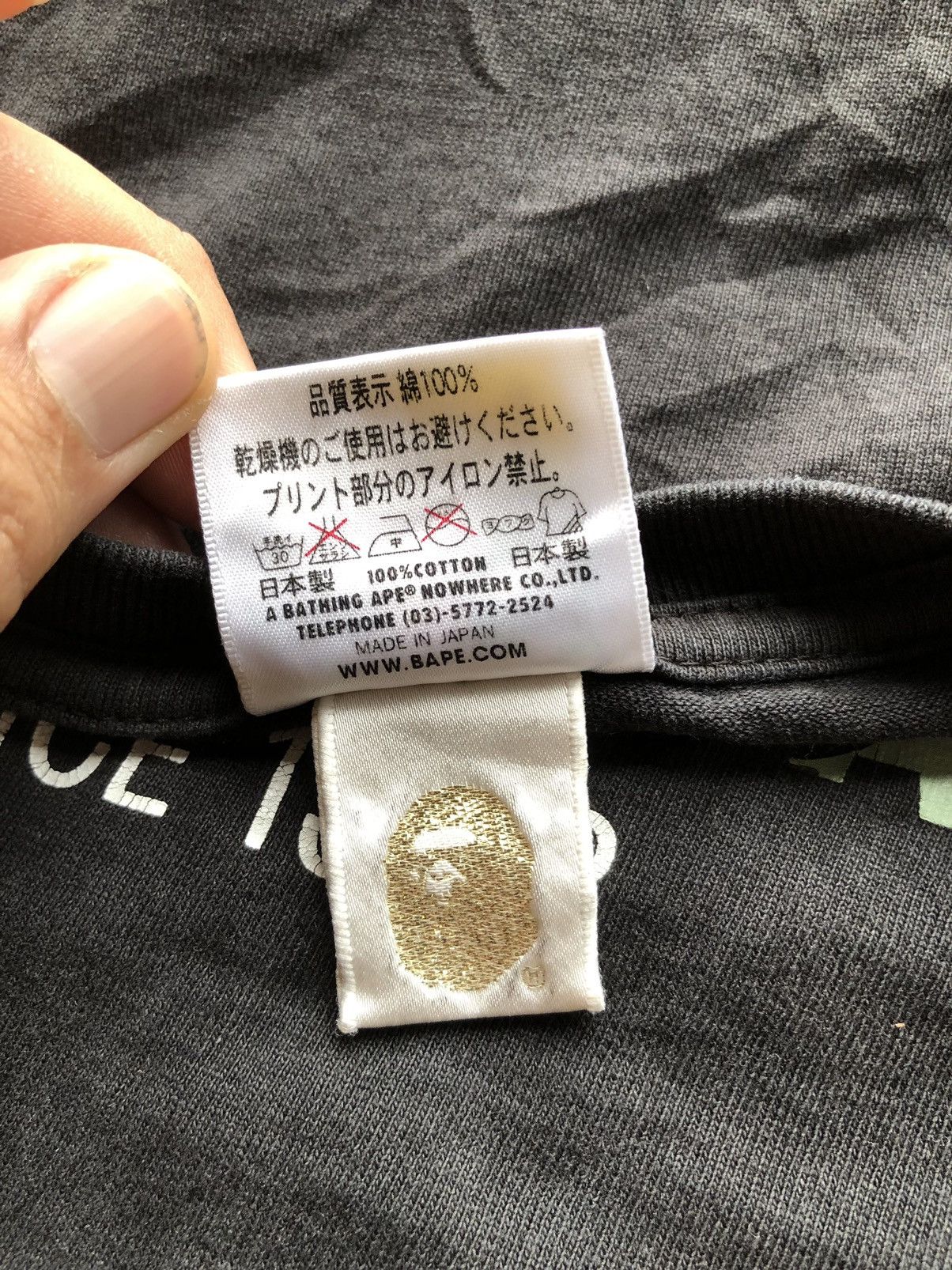 Bape Vintage A Bathing Ape Single Stich Shirt Tee Rare Size US L / EU 52-54 / 3 - 14 Thumbnail