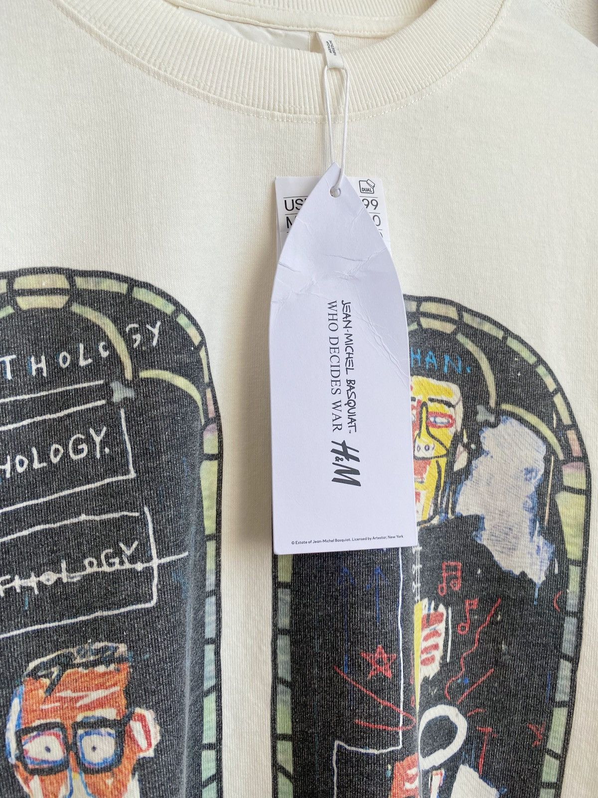 H&M × Jean-Michel Basquiat × Who Decides War WHO DECIDES WAR x BASQUIAT x H&M LONG SLEEVE RELAXED T-SHIRT Size US L / EU 52-54 / 3 - 5 Thumbnail