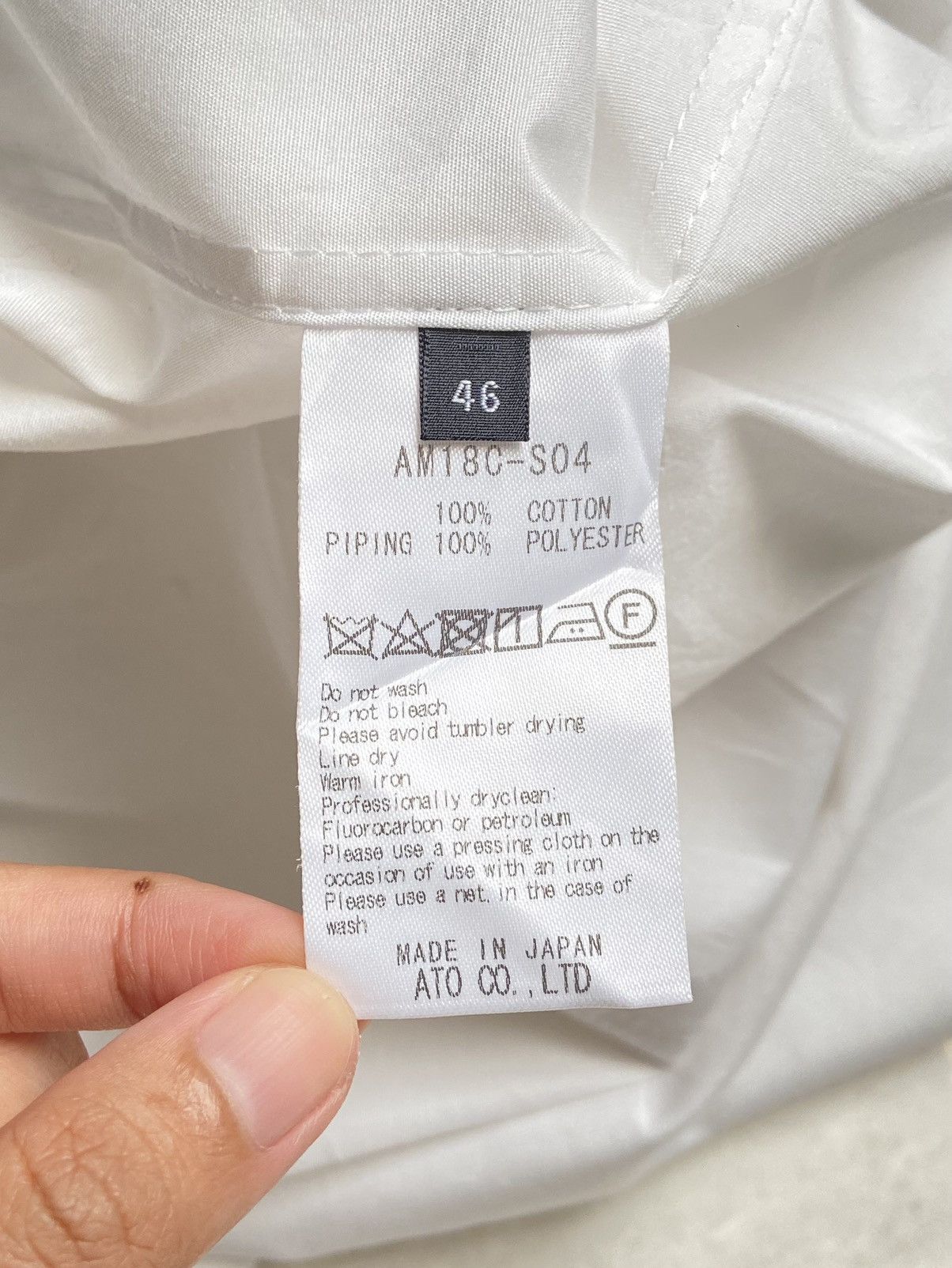 Ato Matsumoto × ato Aatoo Modeled By Chika Aoyama White Shirt Size US S / EU 44-46 / 1 - 8 Thumbnail