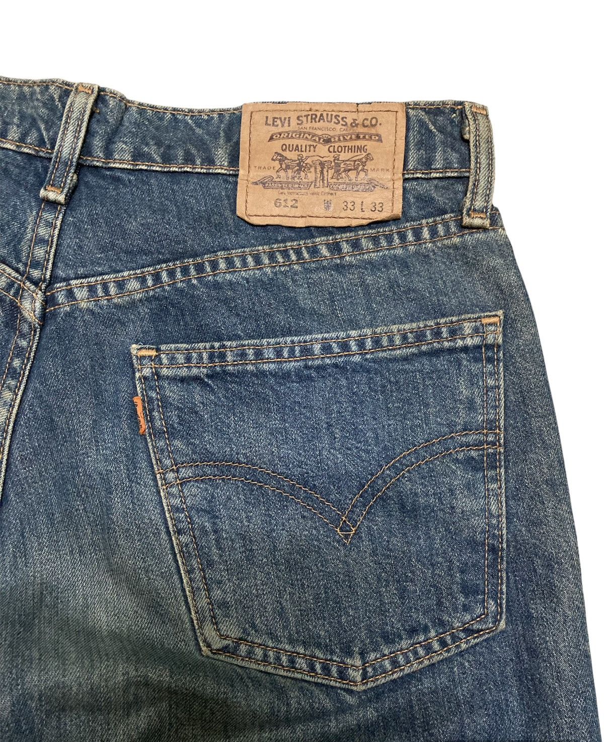 Levi's Vintage Distressed Levi’s Orange Tab 612 Blue Jeans Size US 33 - 8 Thumbnail