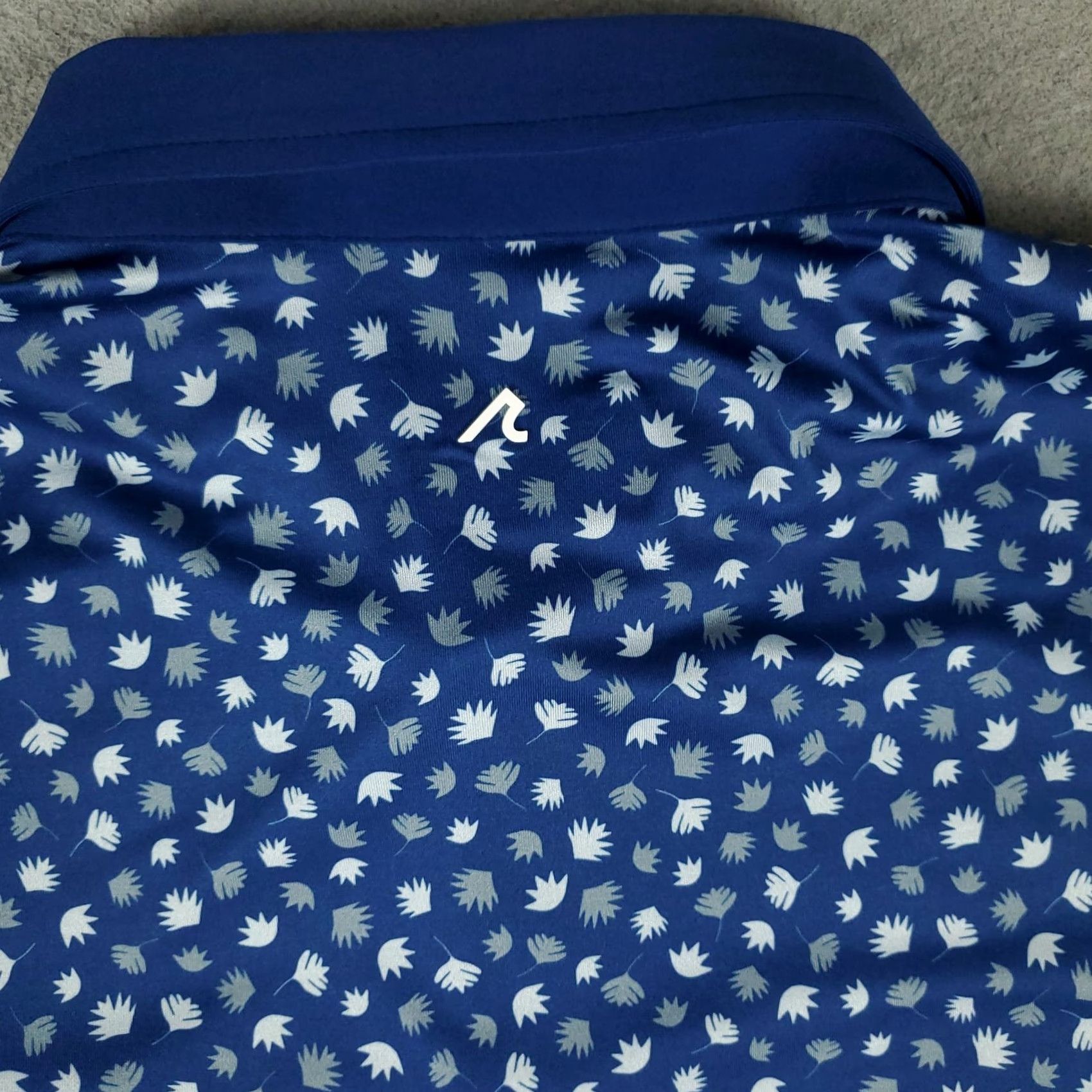 Vintage Redvanly Polo Shirt Mens Size Large Blue Leaf Print Golf Short Sleeve Polo Size US L / EU 52-54 / 3 - 3 Thumbnail