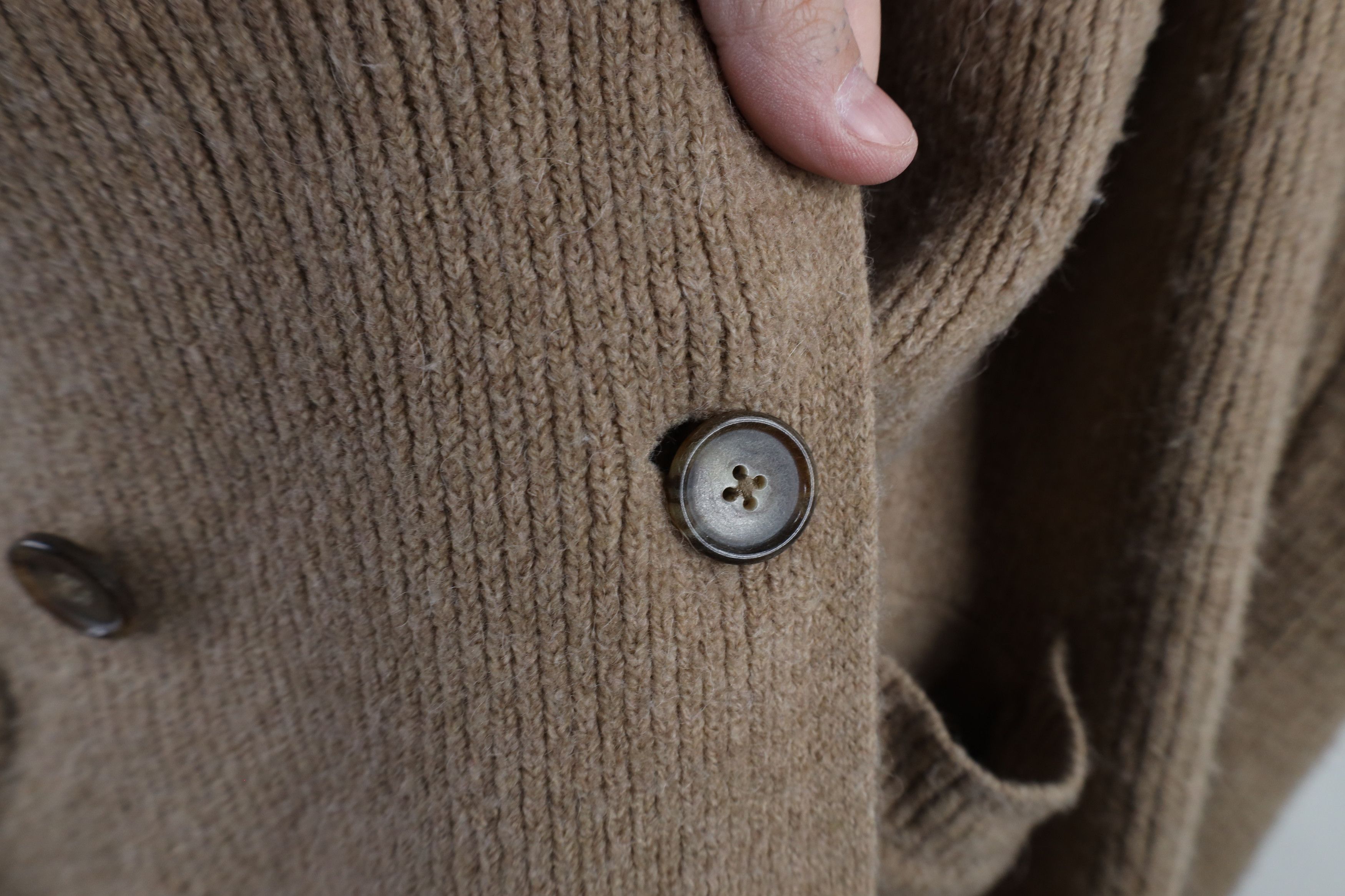 J.Crew × Vintage J Crew Wool Knit Double Breasted Cardigan Sweater Jacket Size L / US 10 / IT 46 - 5 Thumbnail