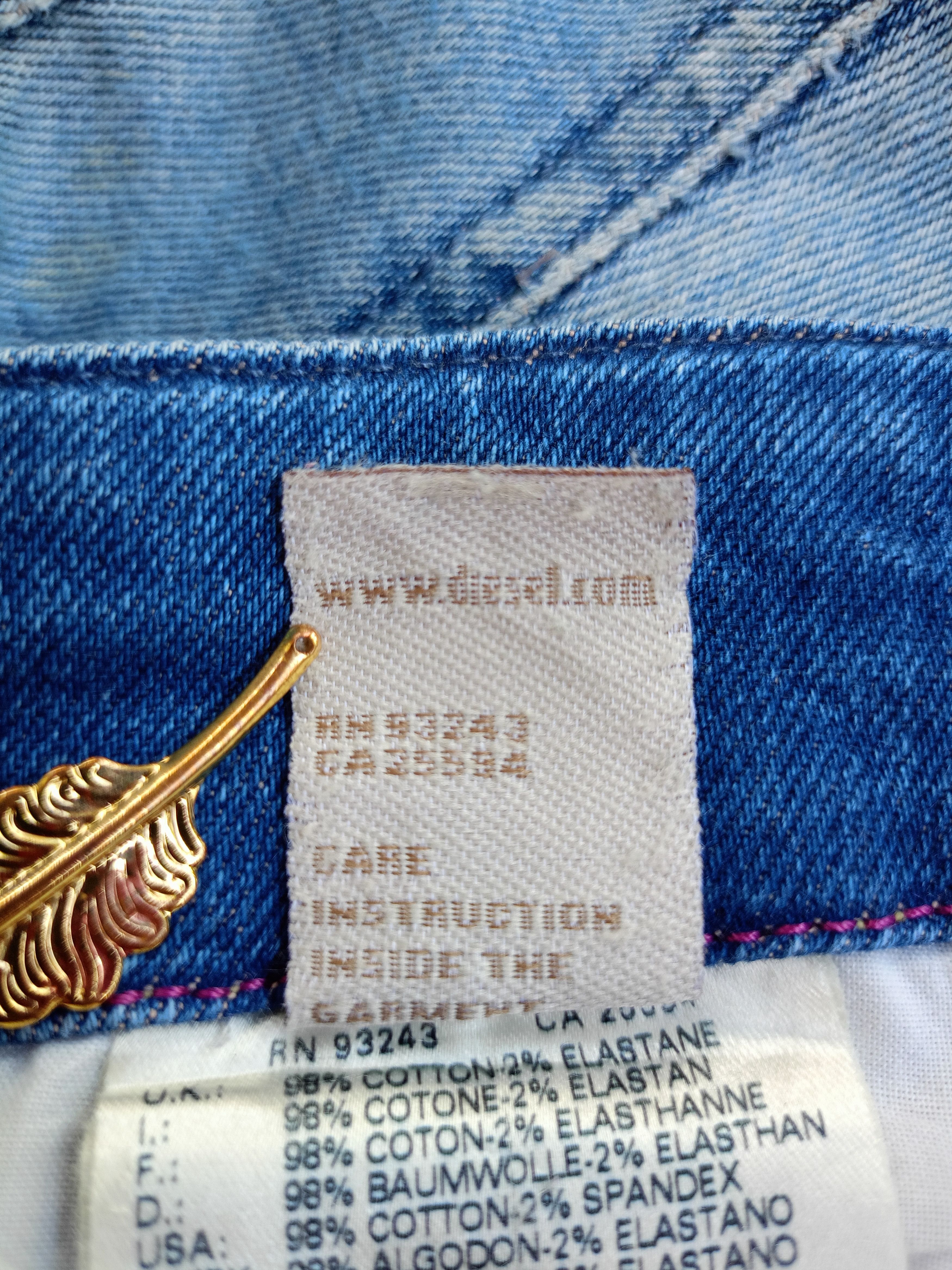 Diesel × Vintage DIESEL Grupee Cropped Super Slim Skinny Streetwear Denim Size 27" / US 4 / IT 40 - 15 Thumbnail