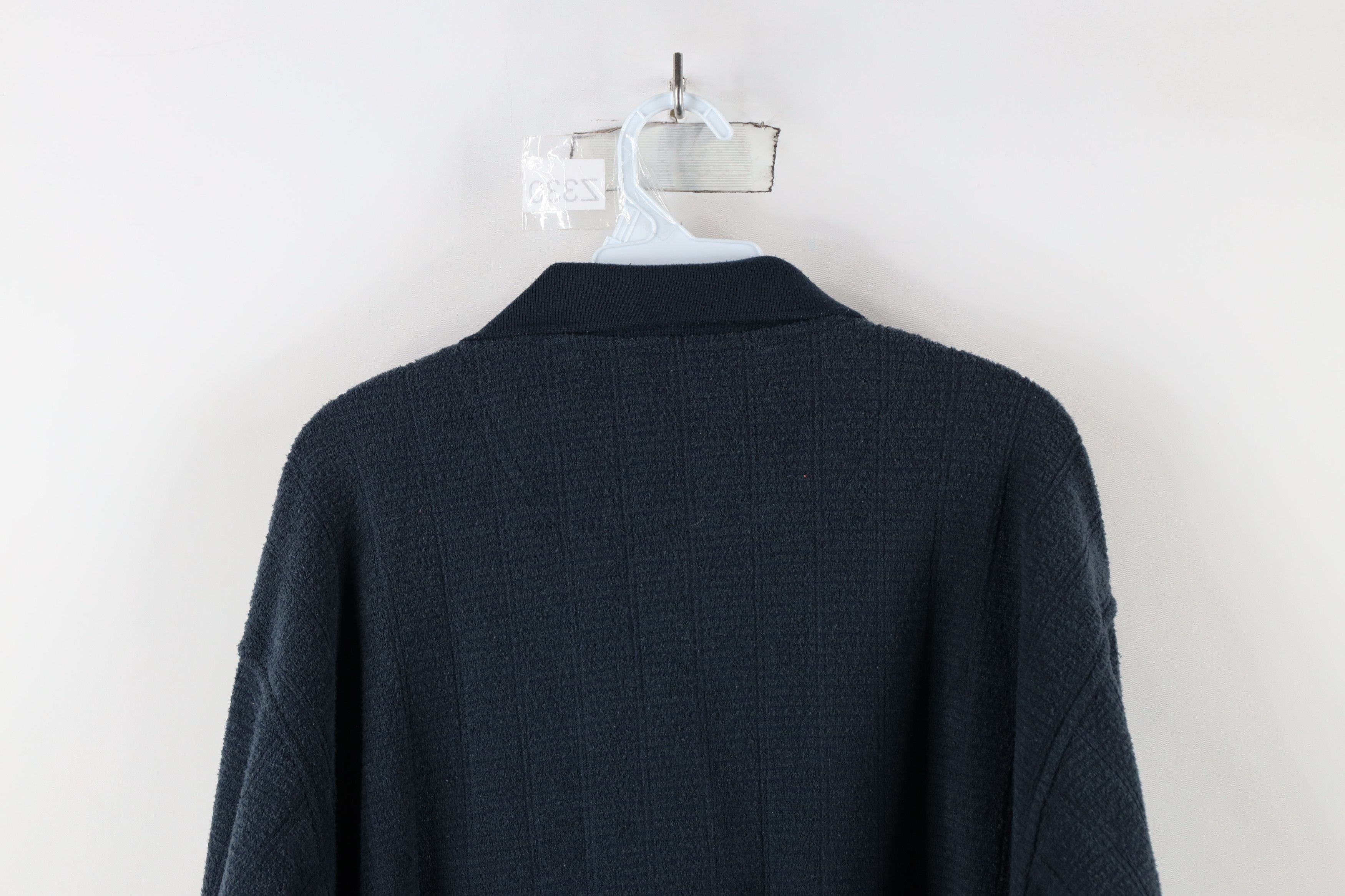 Vintage Vintage 90s Streetwear Collared Pullover Sweater Blue Size US XXL / EU 58 / 5 - 11 Thumbnail