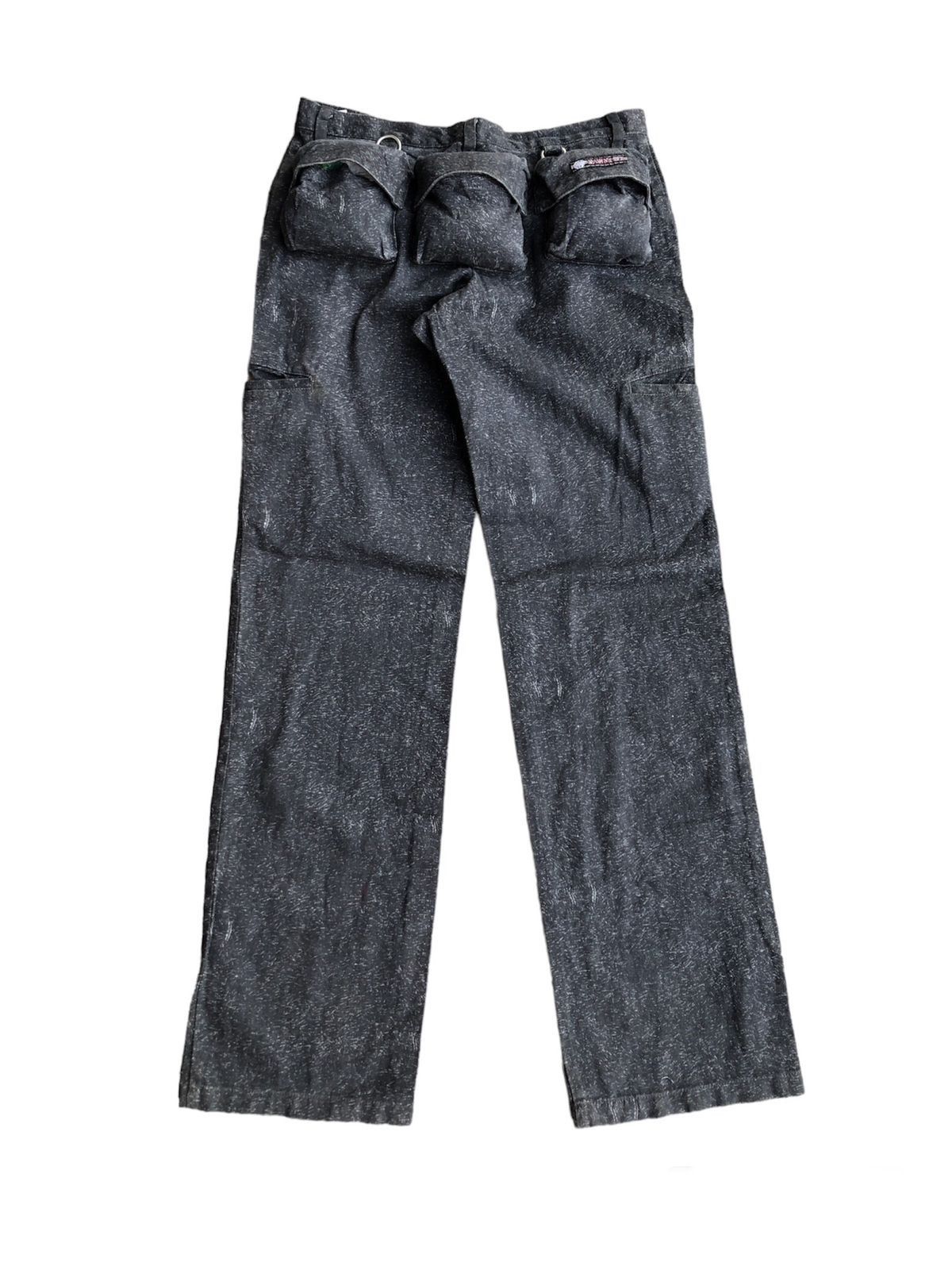 Japanese Brand 2000's slash number 3D back pocket cargo pants Size US 29 - 1 Thumbnail