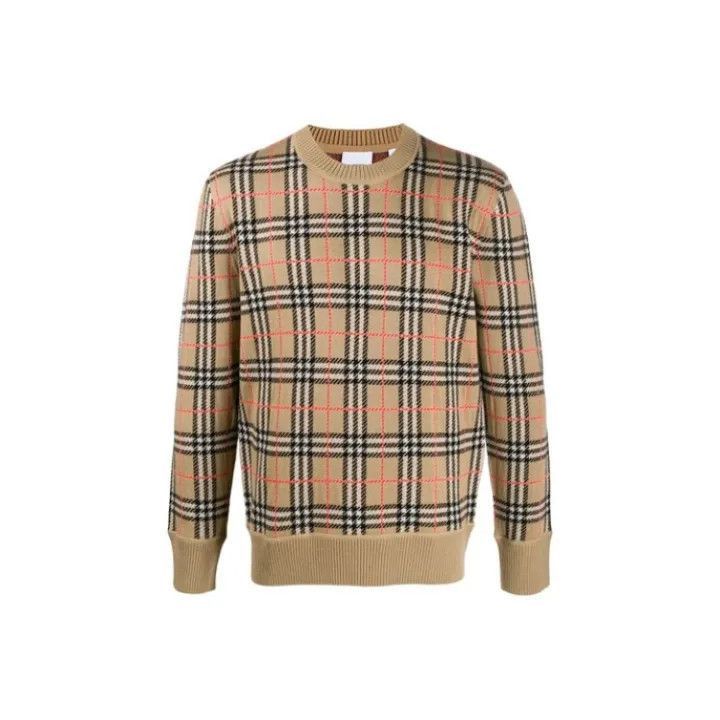 Burberry Burberry Burberry Classic Plaid Crew Neck Sweater-2507 Size US M / EU 48-50 / 2 - 1 Thumbnail