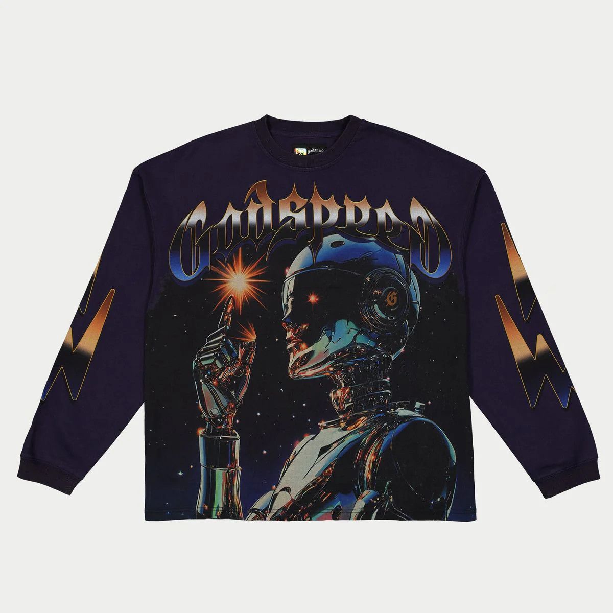 Godspeed 'Sputnik' Navy LS Tee