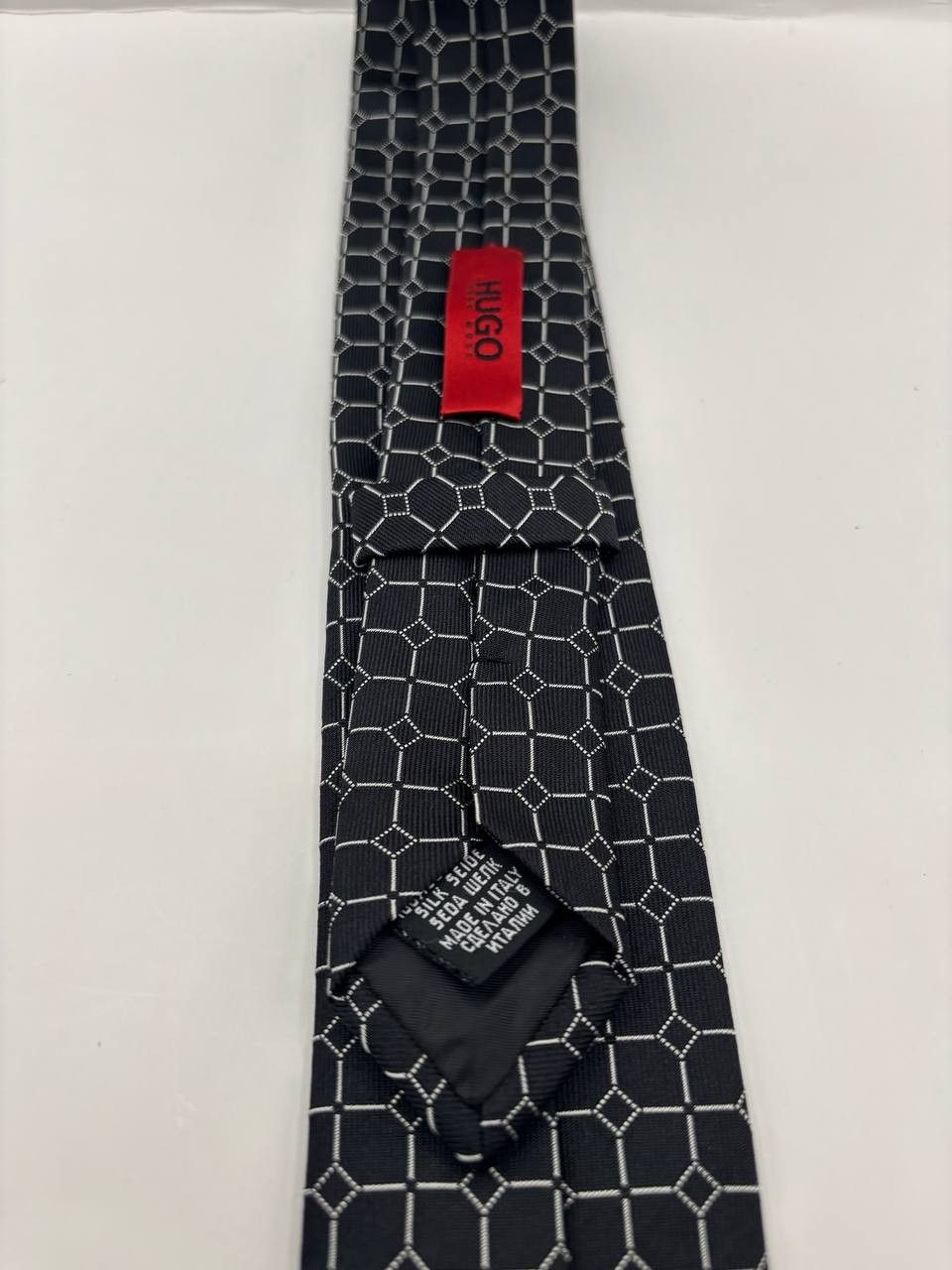 Hugo Boss Hugo Boss Silk Geometric Tie - Made in Italy Size ONE SIZE - 8 Thumbnail