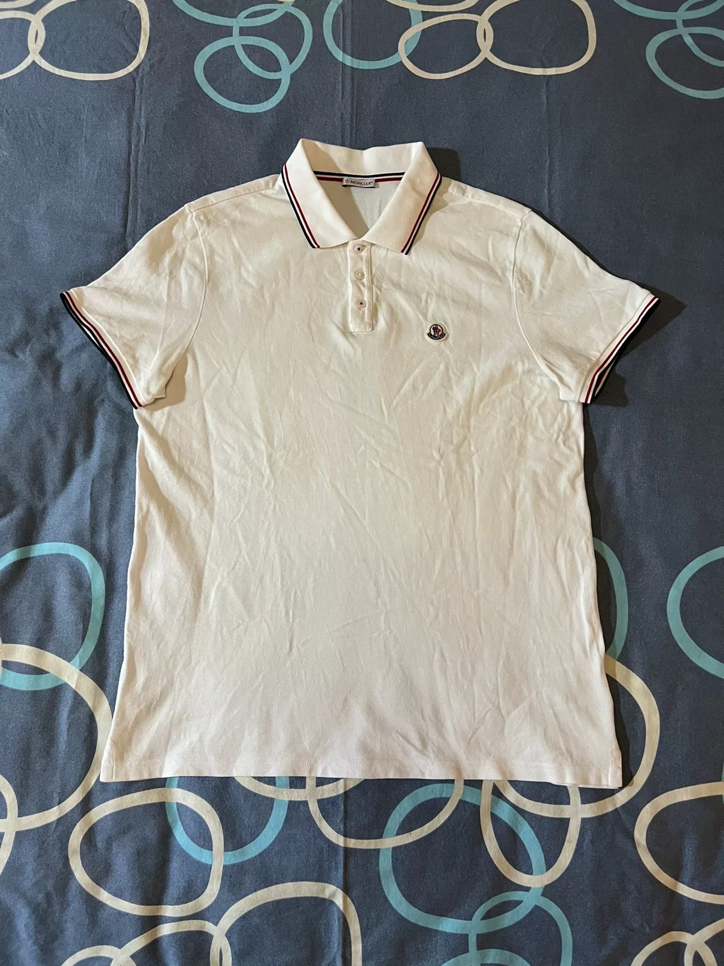 Moncler Moncler Maglia Striped Short-Sleeve Polo Size US XXL / EU 58 / 5 - 1 Thumbnail