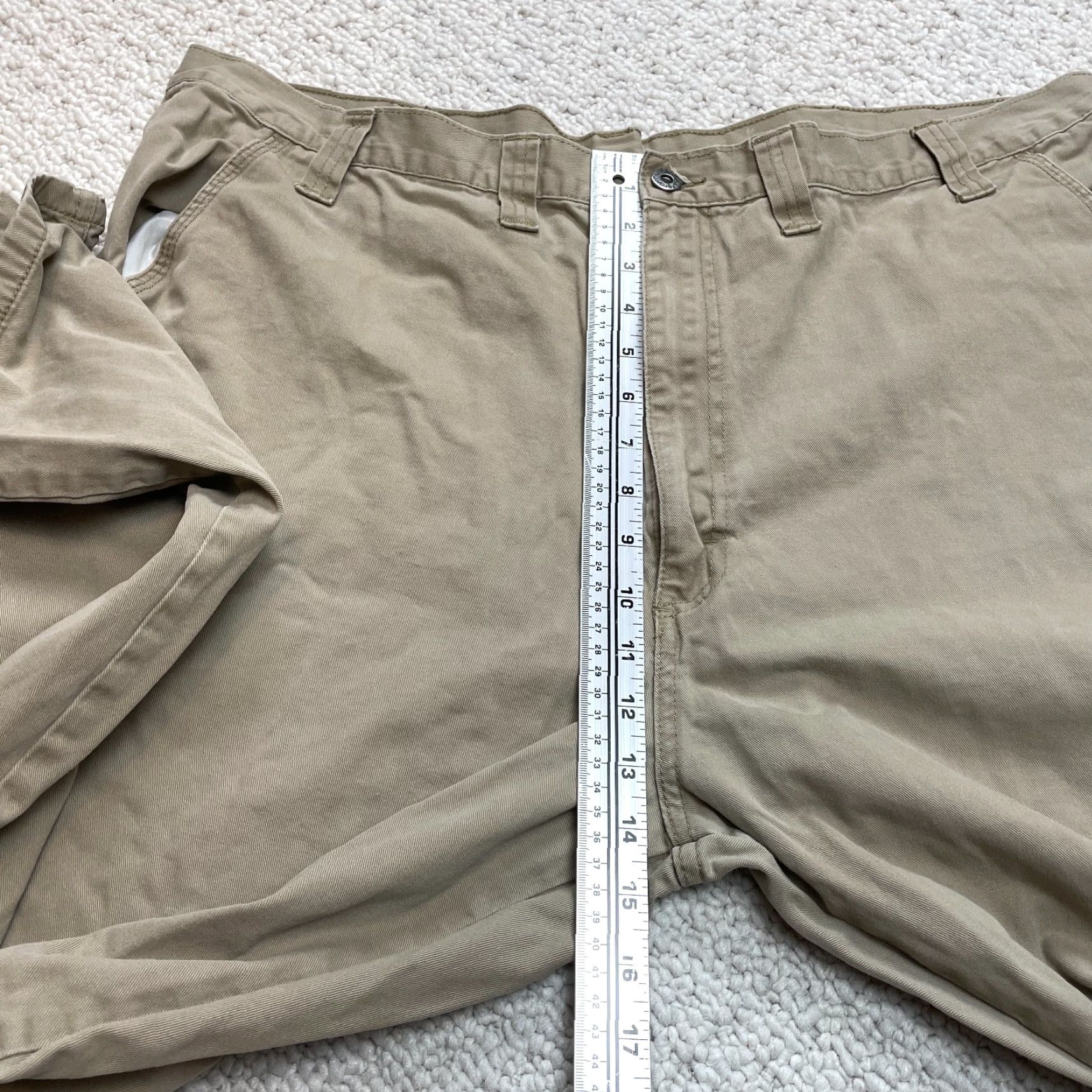 Wrangler Wrangler Cargo Pants Mens 44x30 Brown Biege Kahki High Rise Slacks Cotton Solid Size US 44 / EU 60 - 4 Thumbnail