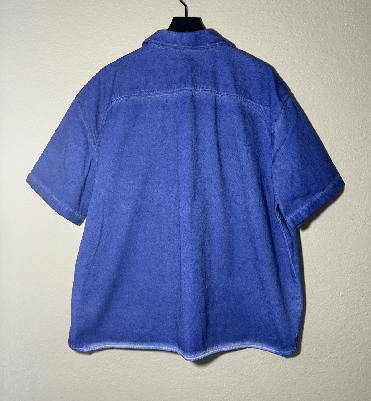 A-COLD-WALL* × Samuel Ross A Cold Wall Button Down Shirt Blue Faded Oversized Pockets Size US M / EU 48-50 / 2 - 8 Thumbnail