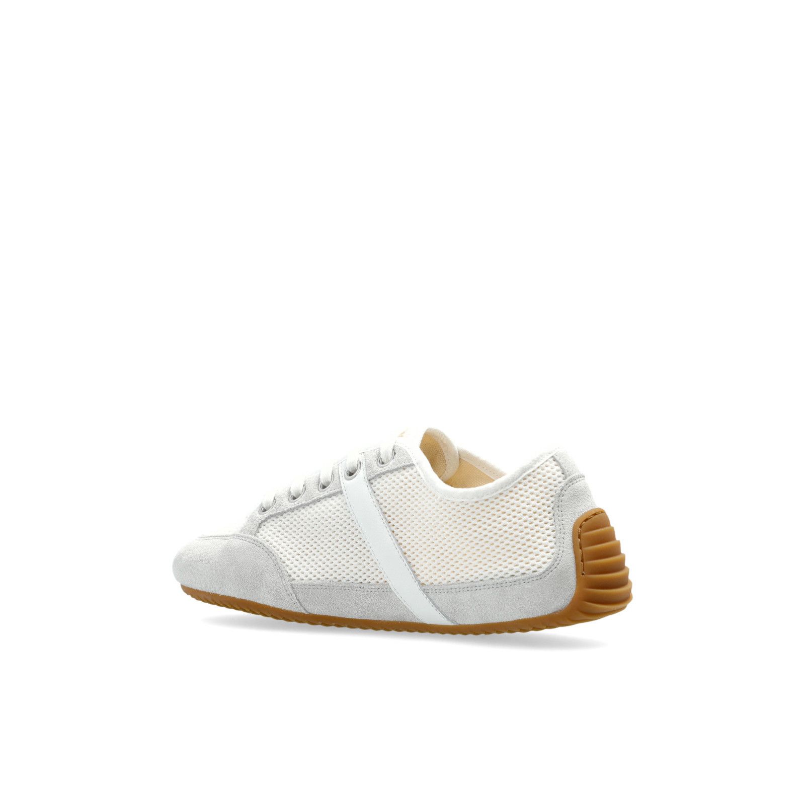 Givenchy GIVENCHY White Leather Suede Sneakers New & Authentic (Women Size US 7 / IT 37 - 3 Thumbnail