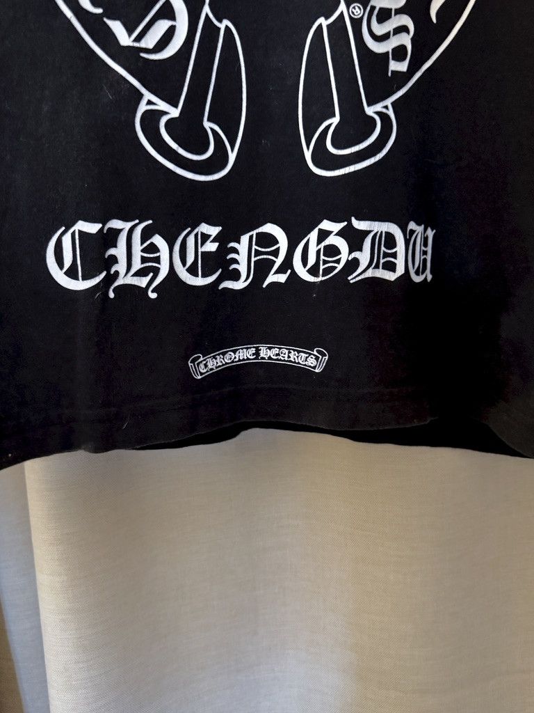 Chrome Hearts Chrome Hearts Black Short Sleeved "CHENGDU" Horseshoe Tee Size US L / EU 52-54 / 3 - 7 Thumbnail