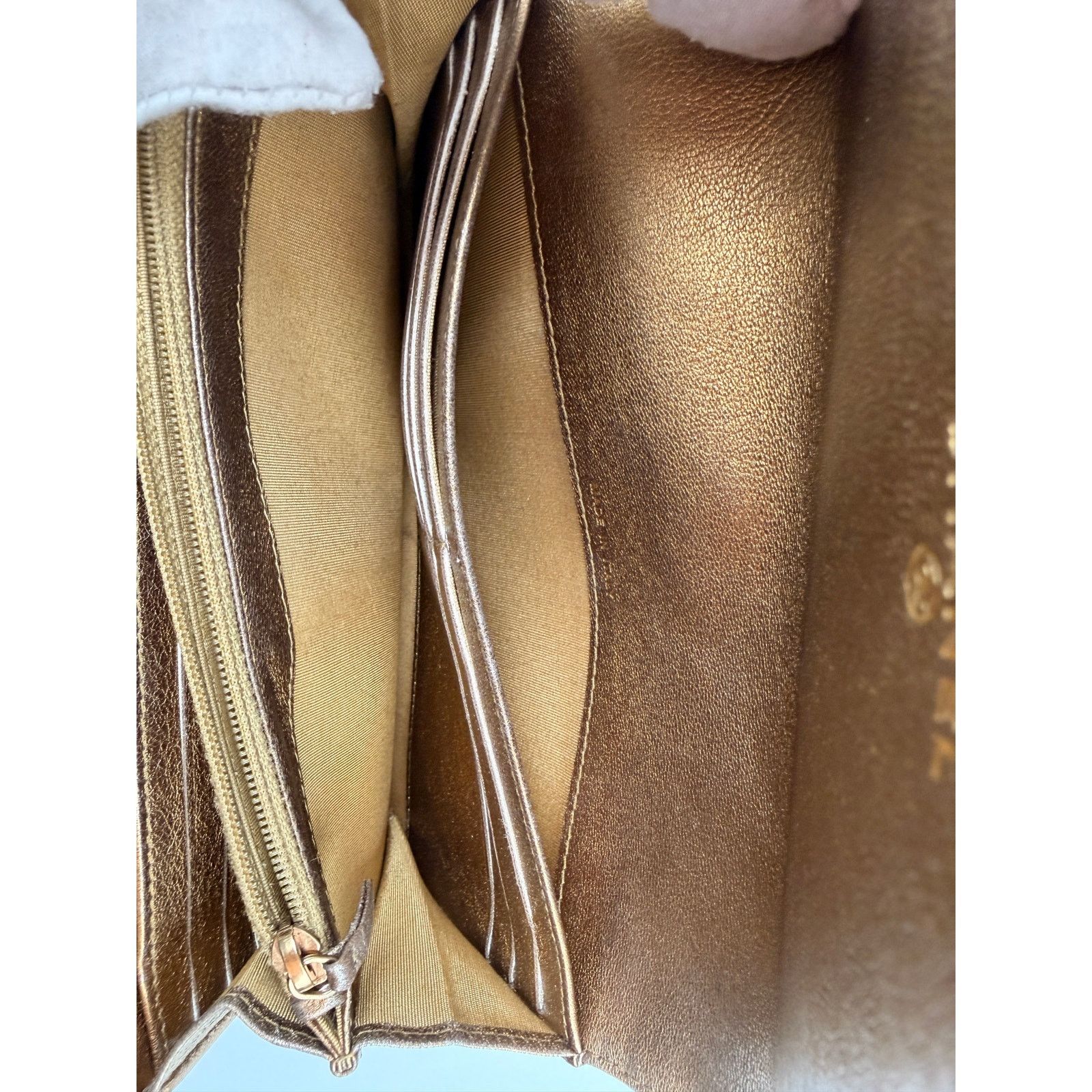 Chanel CHANEL Coco Mark Gold Matelasse Flap Wallet Size ONE SIZE - 8 Thumbnail