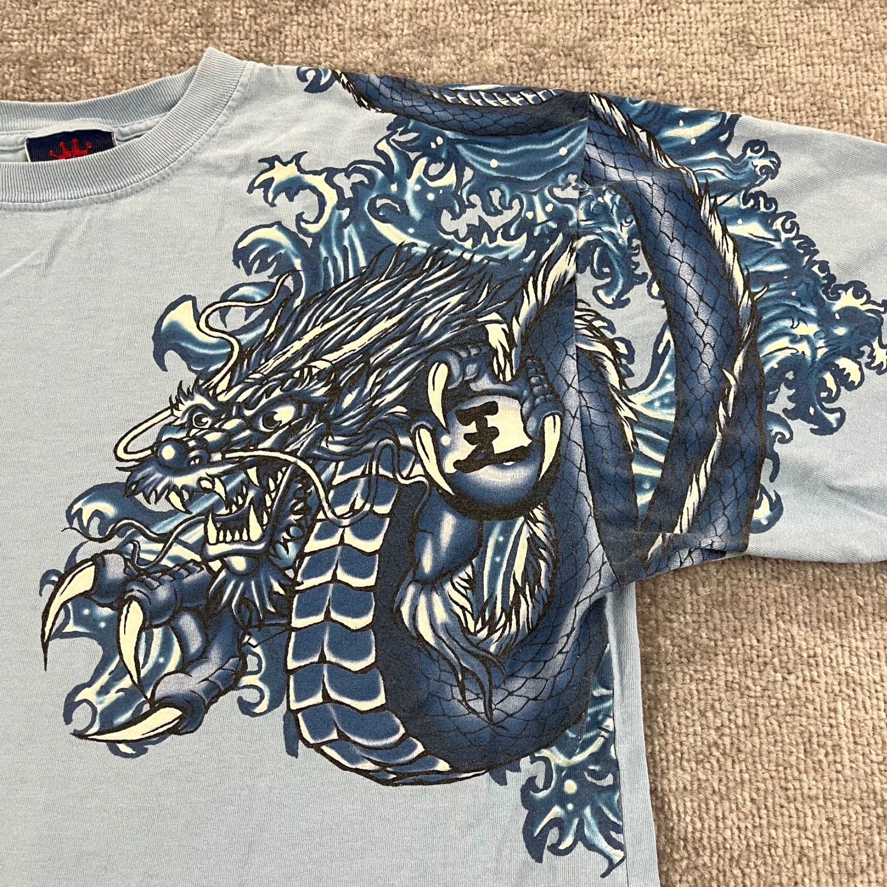 JNCO VINTAGE JNCO T-Shirt Men XL Blue 90s Graphic Print Short Sleeve Hip Hop Skateboard Years Size US XL / EU 56 / 4 - 2 Thumbnail