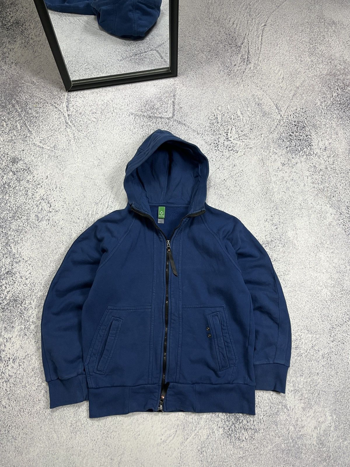 MA.STRUM × Vintage Vintage Ma.Strum Blue Zip Hoodie Size US S / EU 44-46 / 1 - 1 Thumbnail