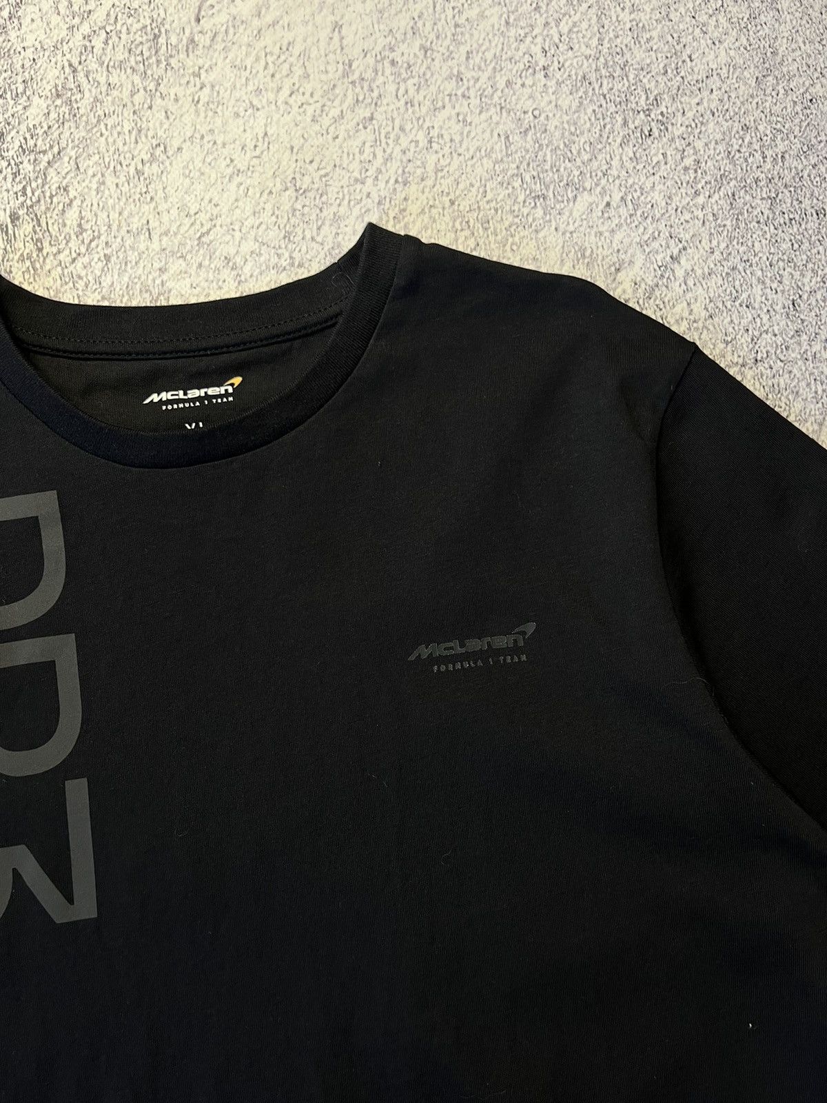 Vintage Mclaren big logo Black t-shirt tee 90s racing moto rare Size US XL / EU 56 / 4 - 6 Thumbnail