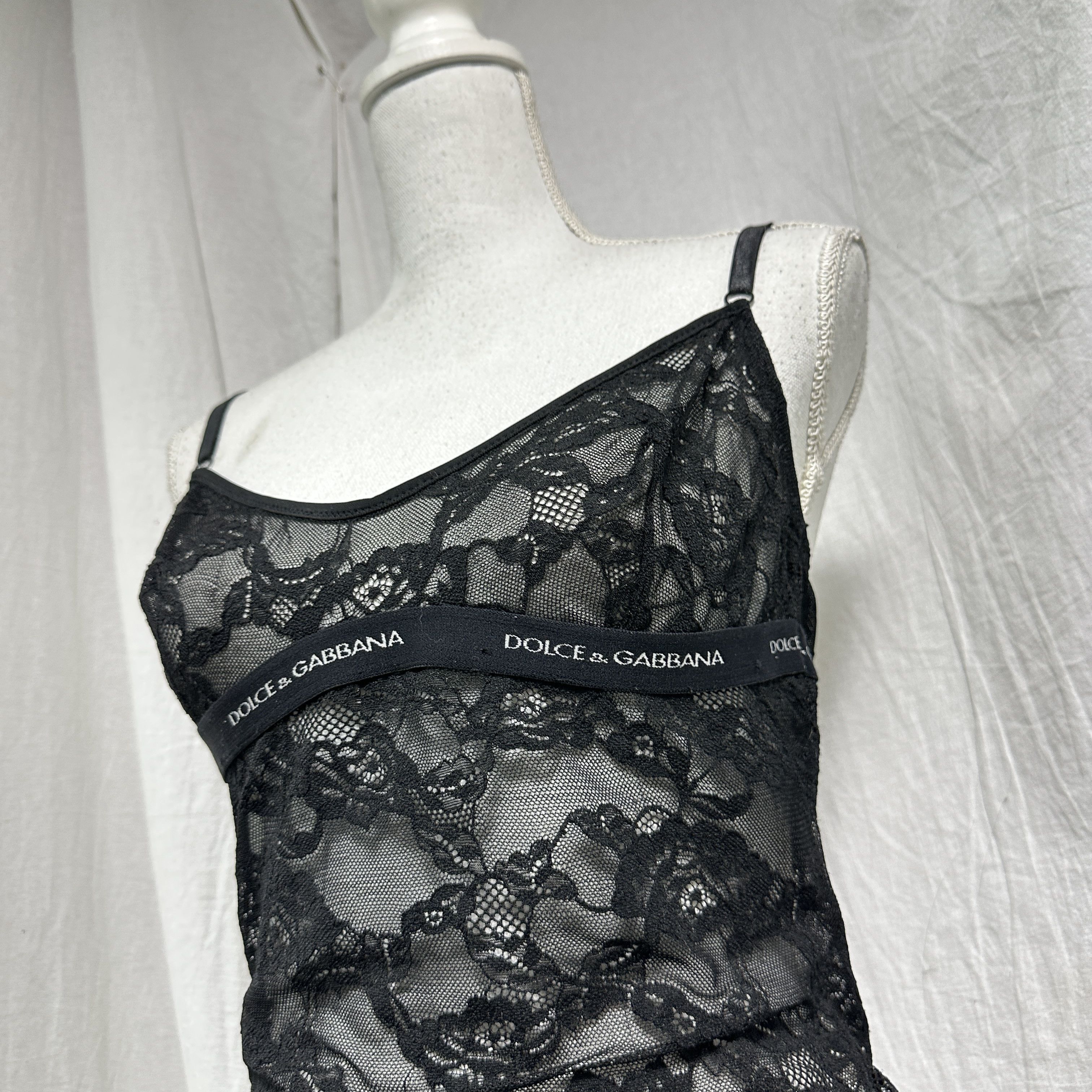 Dolce & Gabbana Vintage Avant Garde Lace Dolce & Gabbana Top 00s Size L / US 10 / IT 46 - 2 Thumbnail