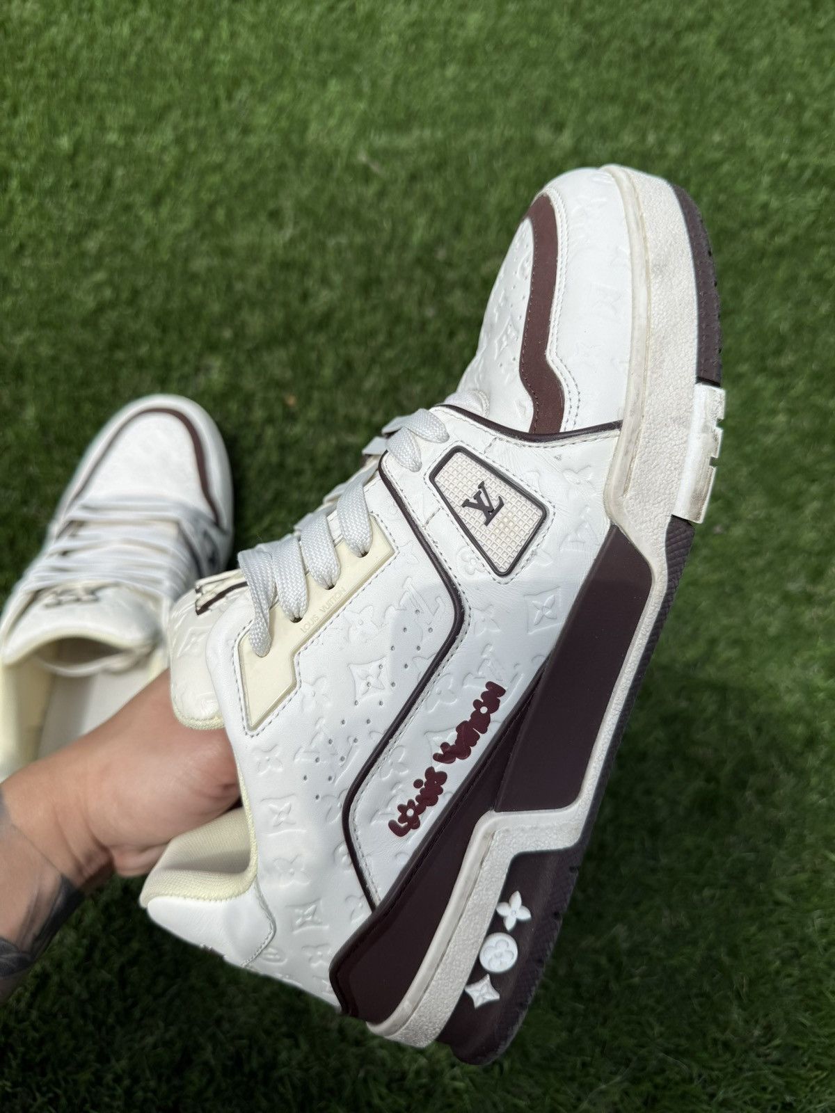 Louis Vuitton × Tyler The Creator Louis Vuitton X Tyler the Creator LV Trainer Size US 8 / EU 41 - 13 Thumbnail