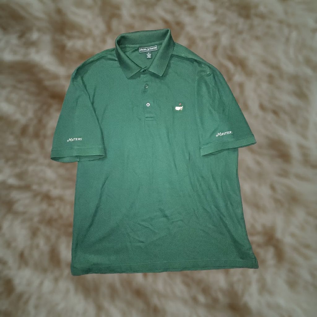 Vintage Master'S Collection Polo Shirt XL Green Pima Cotton Embroidered Golf - XL Size US XL / EU 56 / 4 - 1 Thumbnail