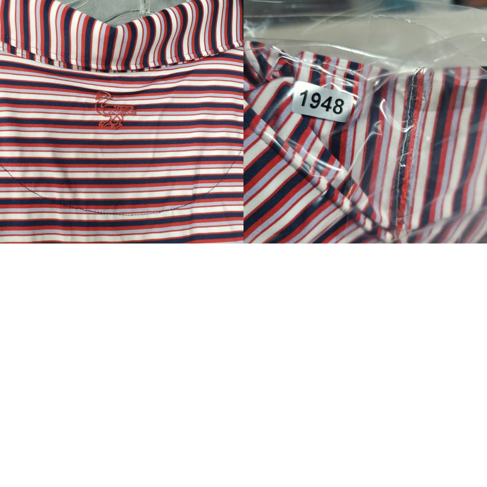Vintage Henry Dean Polo Shirt Mens XL Red Black Striped Stretch Golf Casual Activewear Size US XL / EU 56 / 4 - 9 Thumbnail