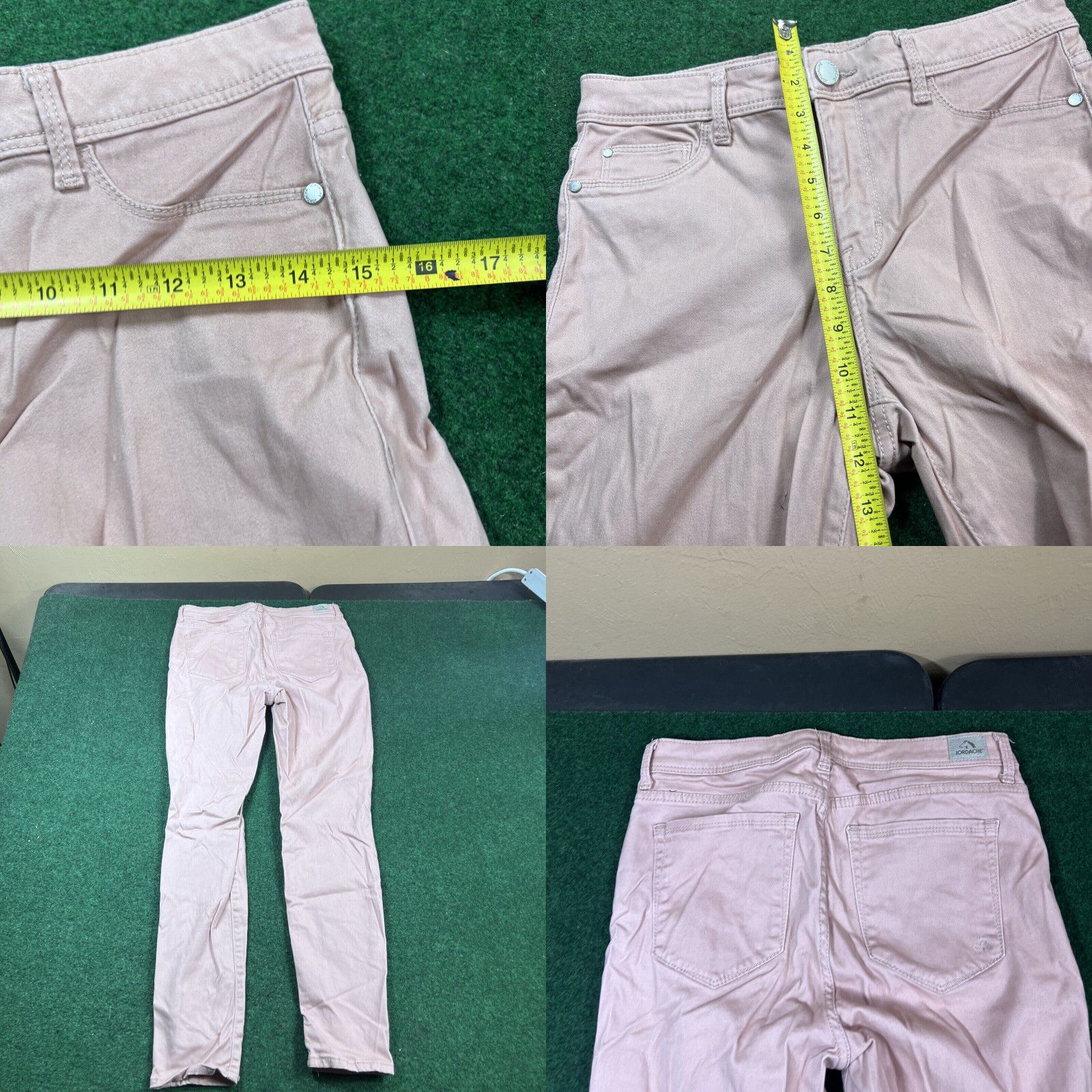 Jordache Jordache Womens Pink Denim Medium Wash Super Skinny Jeans Size 8 28x28 Size 30" / US 8 / IT 44 - 8 Thumbnail