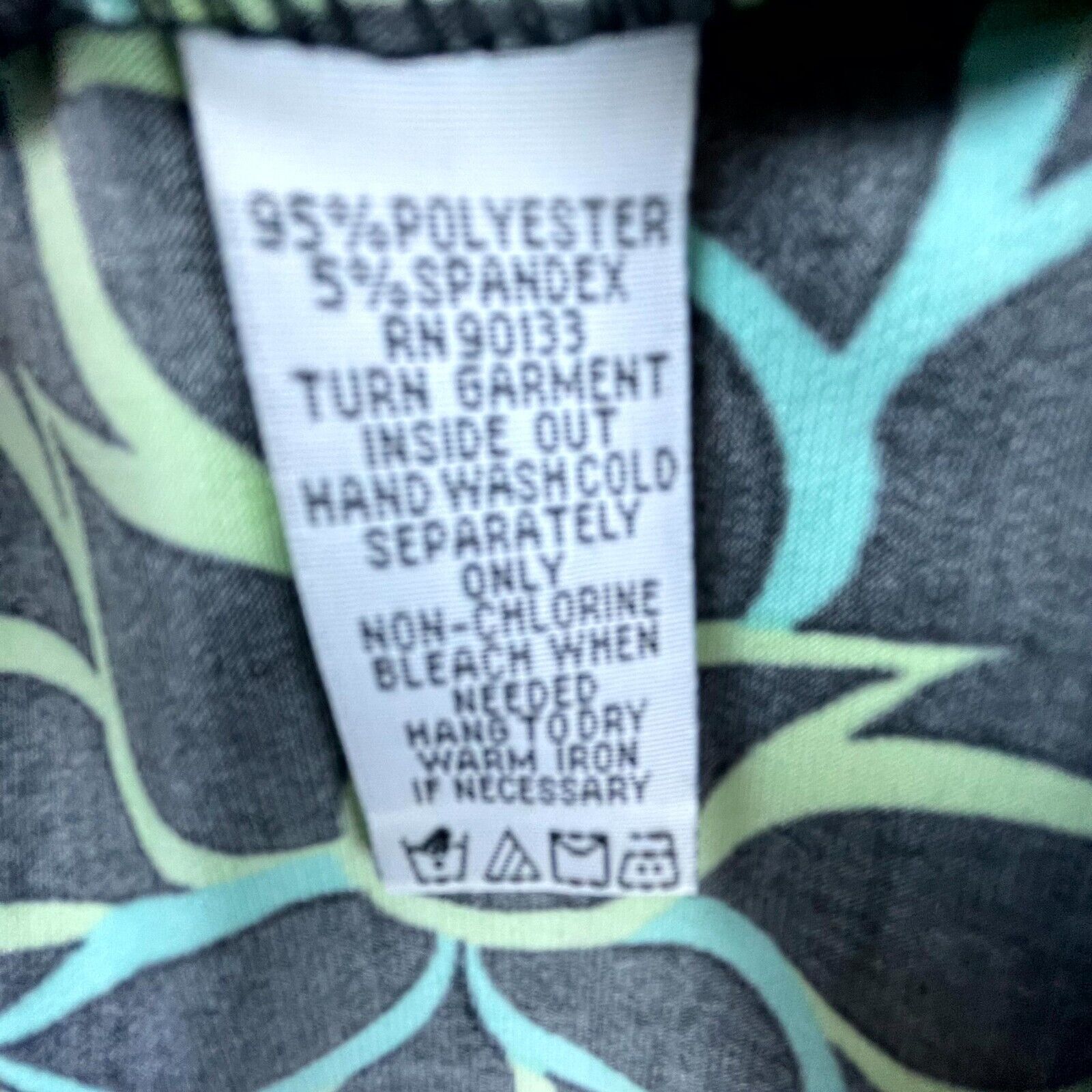 Bob Mackie Bob Mackie Dress M Black Green Patterned Stretch Artsy Size M / US 6-8 / IT 42-44 - 6 Thumbnail