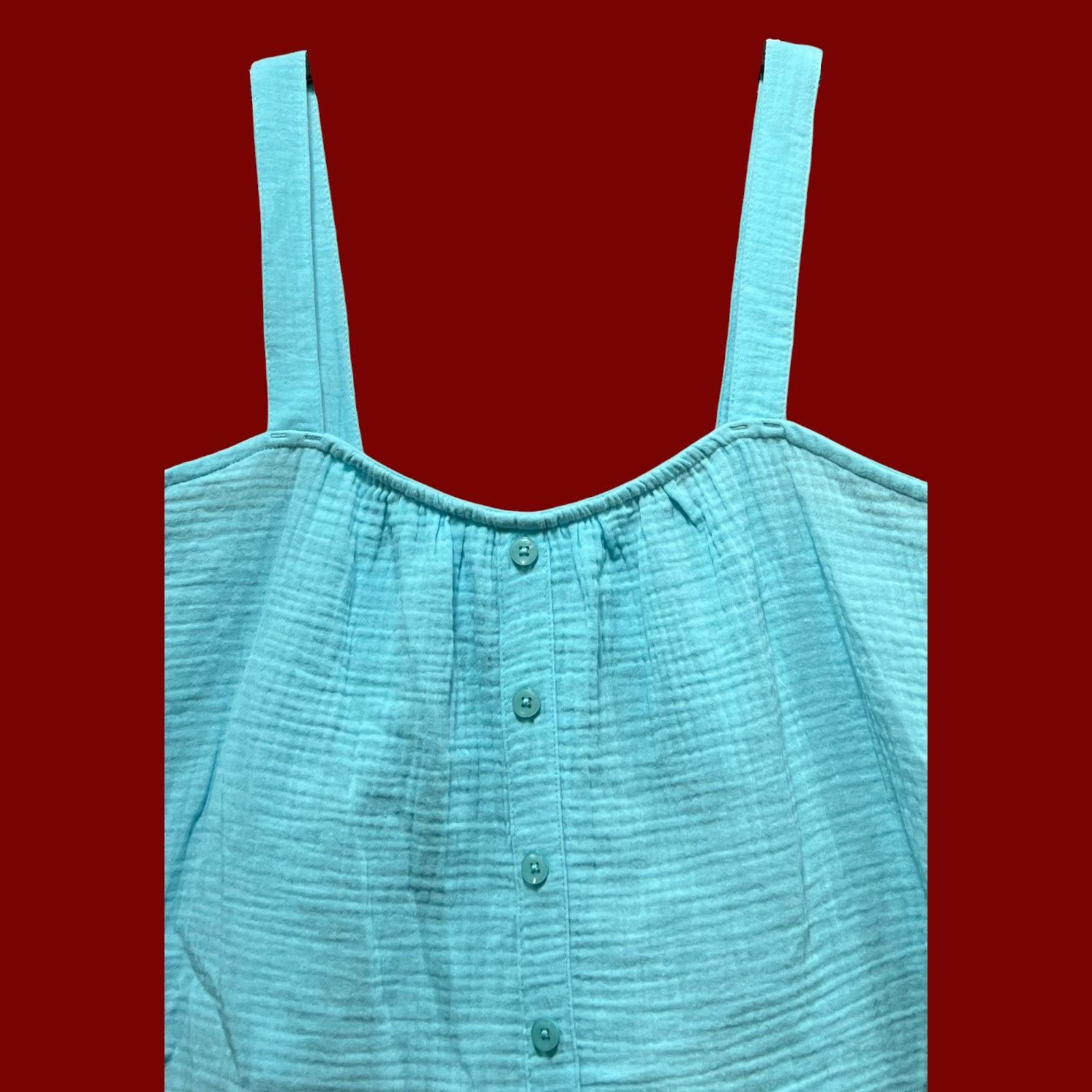 Other Colsie - Women's Tiny Tank Top - Light Blue - Large Size L / US 10 / IT 46 - 11 Thumbnail