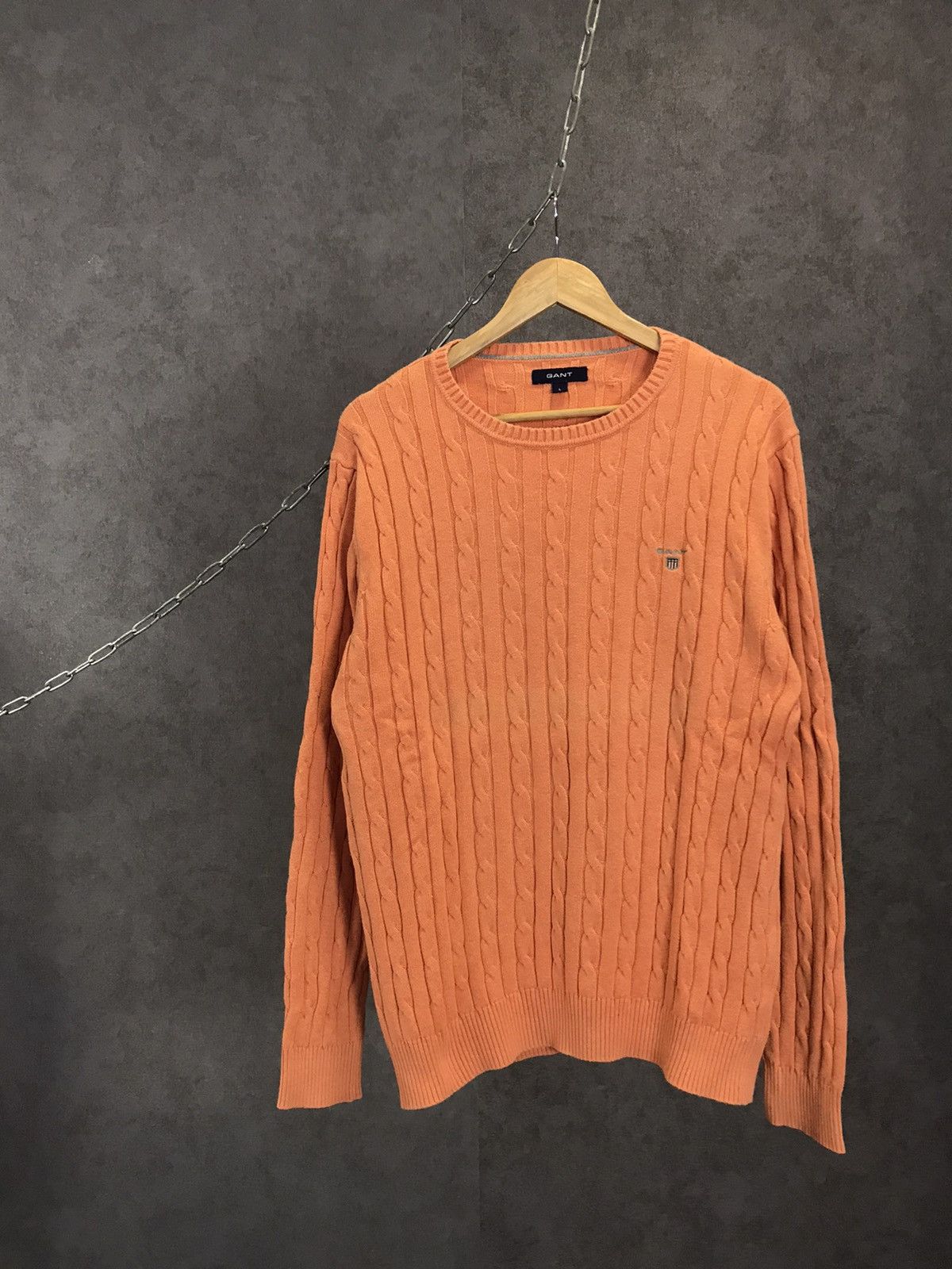 Gant Gant orange designer sweater Size US L / EU 52-54 / 3 - 1 Thumbnail