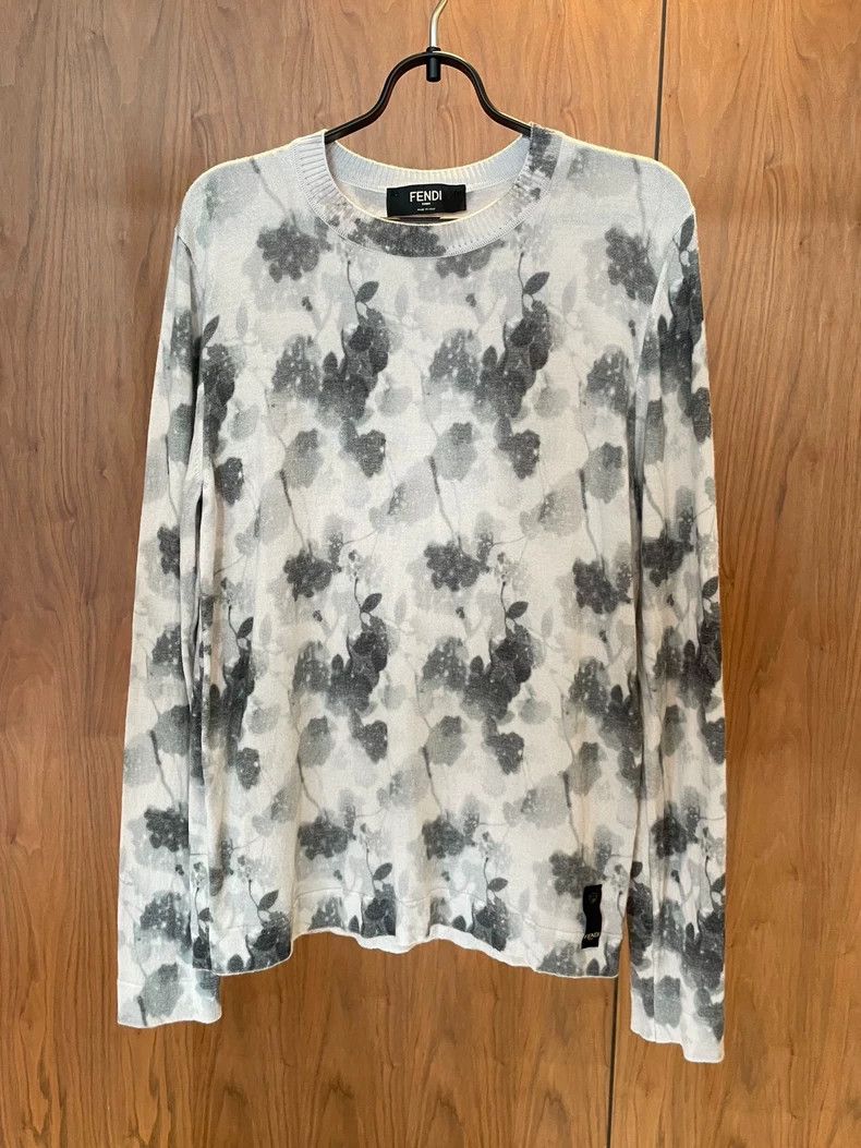 Fendi Fendi Ink fade pattern wool sweater Size US M / EU 48-50 / 2 - 1 Thumbnail