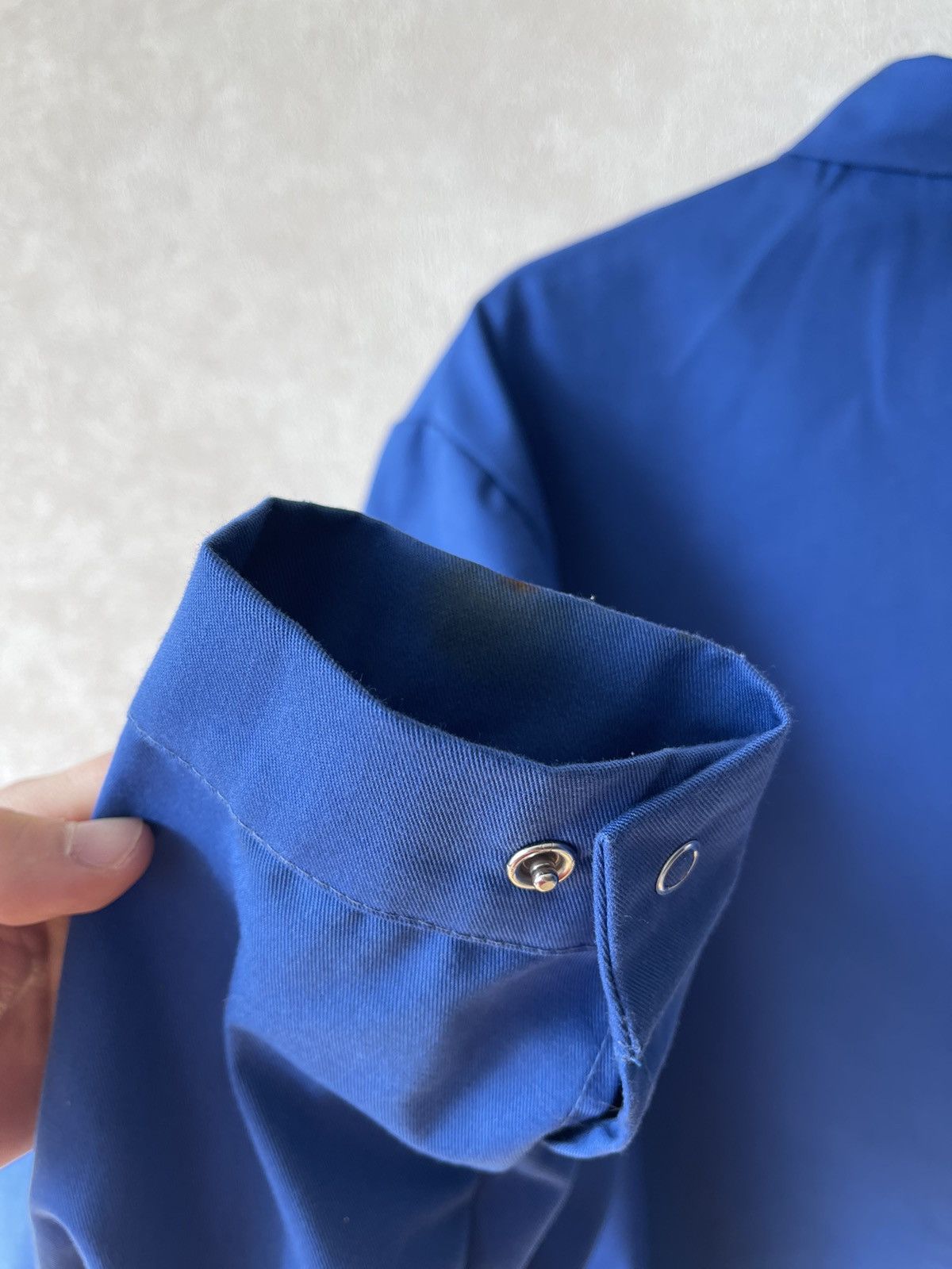 Le Laboureur Vintage 70s French Sanfor Chore Work Jacket Button Up Size US L / EU 52-54 / 3 - 22 Thumbnail