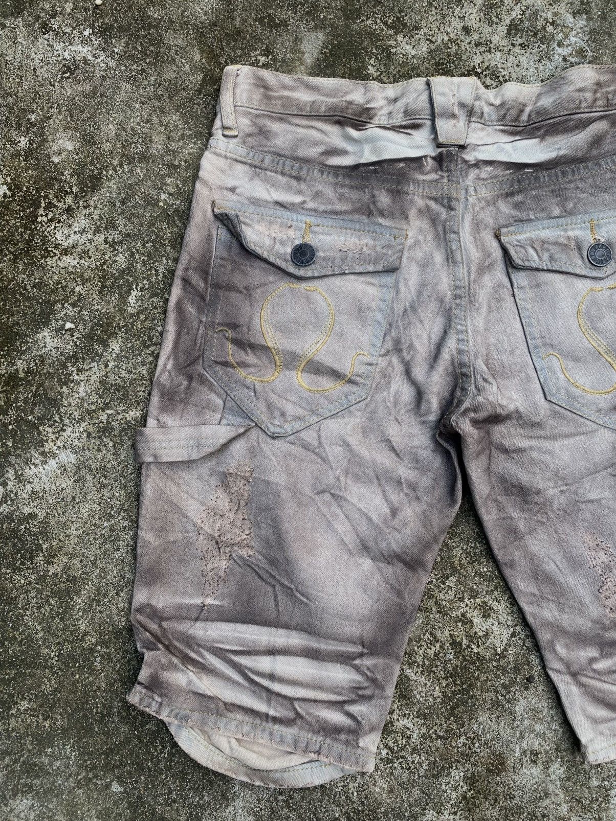 If Six Was Nine JAPANESE BRAND CIVARIZE SHORT JEANS Size US 28 / EU 44 - 7 Thumbnail