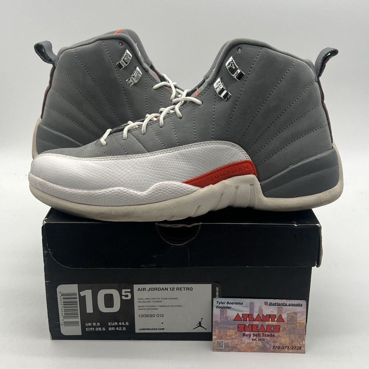 Jordan Brand Air Jordan 12 cool grey Size US 10.5 / EU 43-44 - 1 Thumbnail