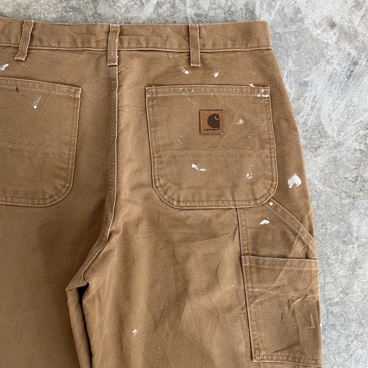 Carhartt Vintage Carhartt Faded Tan Splatter Painter Pants Size US 32 / EU 48 - 20 Thumbnail