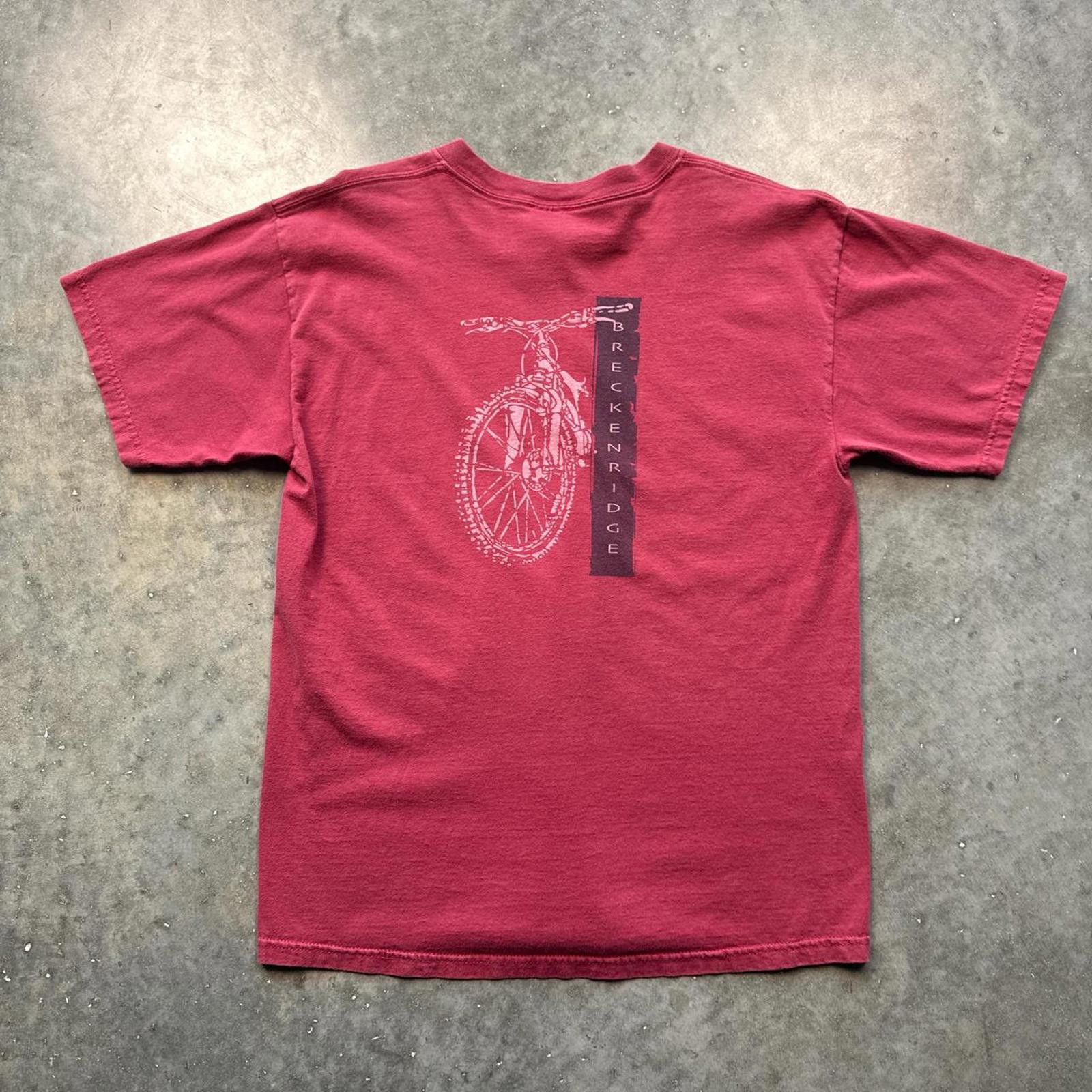 Other Breckenridge 1990s Red Vintage Biking Graphic T-Shirt Size US L / EU 52-54 / 3 - 1 Thumbnail
