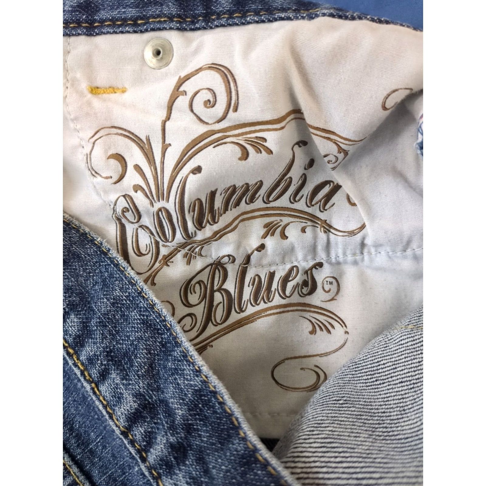 Denime Columbia Lean Womens Jeans Size 14 Boot Cut Denim Jeans 30 Inseam Blue Regular Stretch Pocket 5-Pocket Design Zipper Rise Mid Size 32" / US 10 / IT 46 - 5 Thumbnail