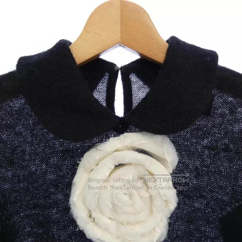 Comme des Garcons Comme des Garcons Round Collar Floral Knit Size S / US 4 / IT 40 - 4 Thumbnail