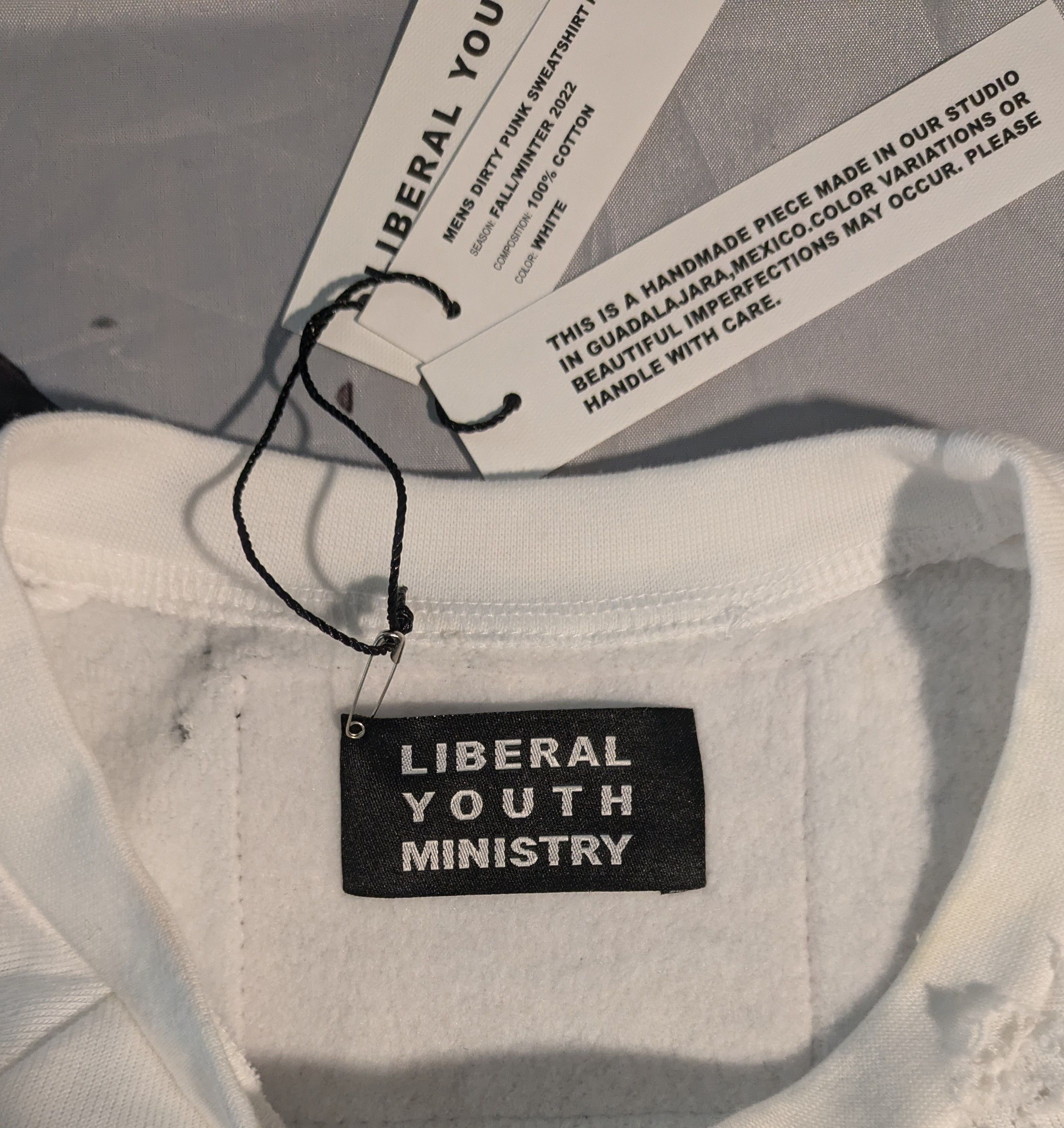 Liberal Youth Ministry Dirty Punk Knit Sweatshirt Size US XL / EU 56 / 4 - 4 Thumbnail