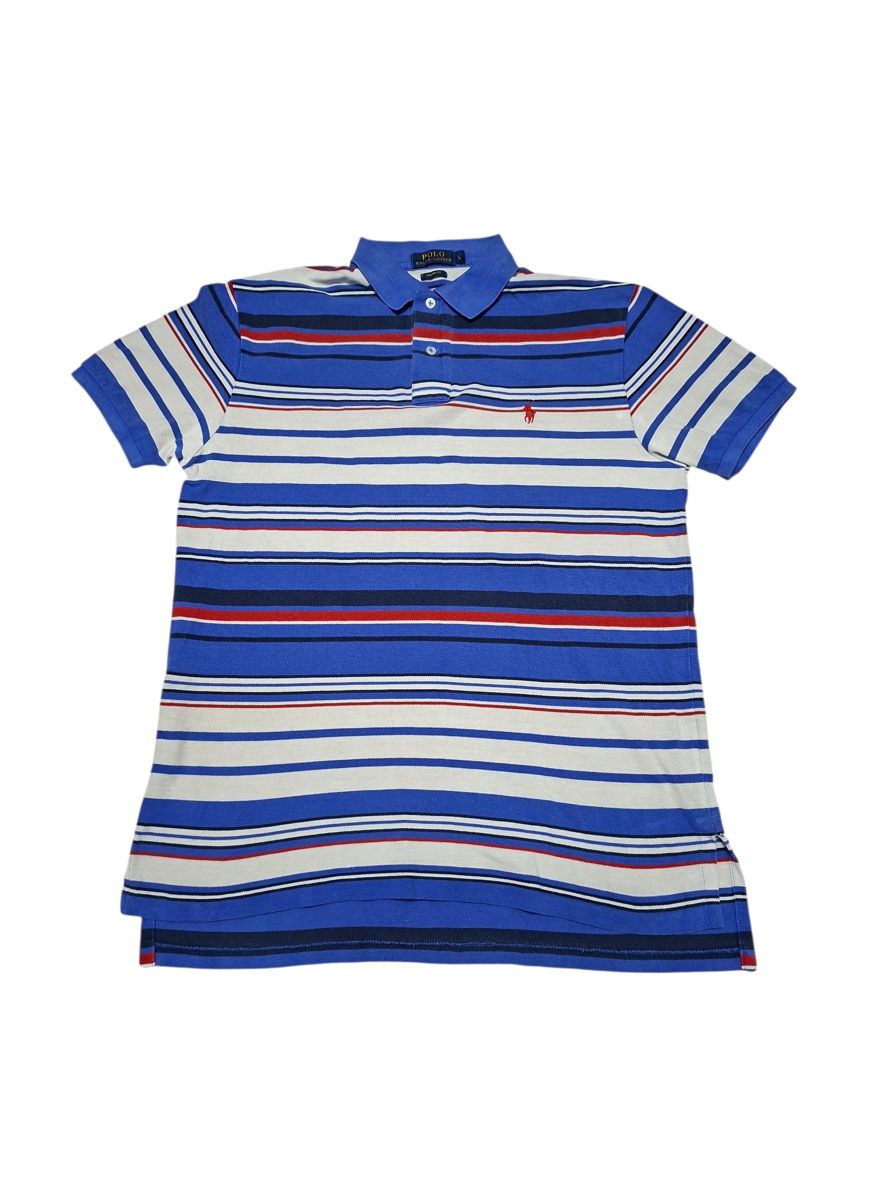 Polo Ralph Lauren POLO RALPH LAUREN VINTAGE LUXURY STRIPED POLO SHIRT Size US L / EU 52-54 / 3 - 1 Thumbnail