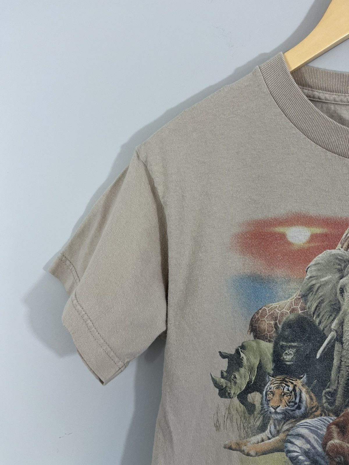 Vintage Animal Kingdom Faded Distressed Tee Size US S / EU 44-46 / 1 - 5 Thumbnail