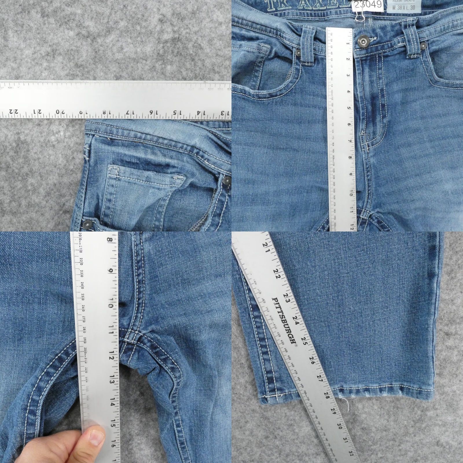 Vintage **Axel Mens 38 Medium Bootcut Blue Jeans** User: Axel Mens 38 Medium Bootcut Blue Jeans Size US 38 / EU 54 - 8 Thumbnail