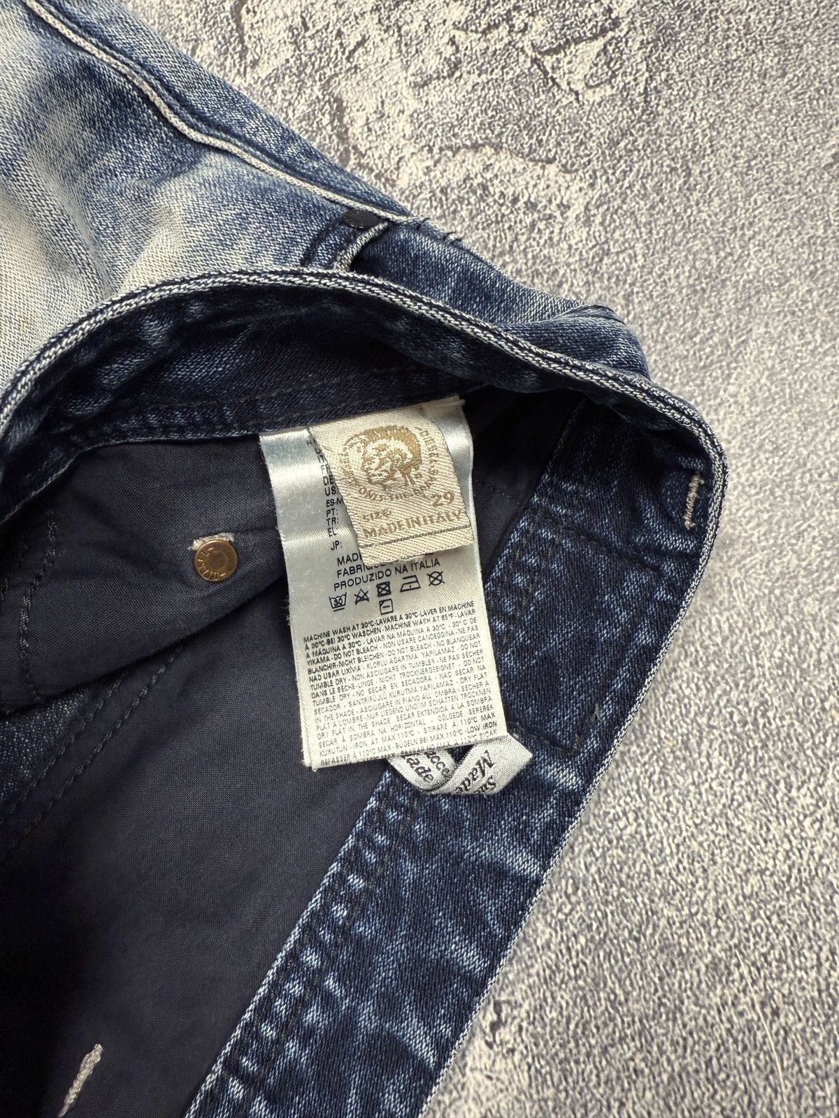 Diesel Diesel Crazy Avant Garde Washed Y2K Pants LGB Style Size US 29 - 16 Thumbnail