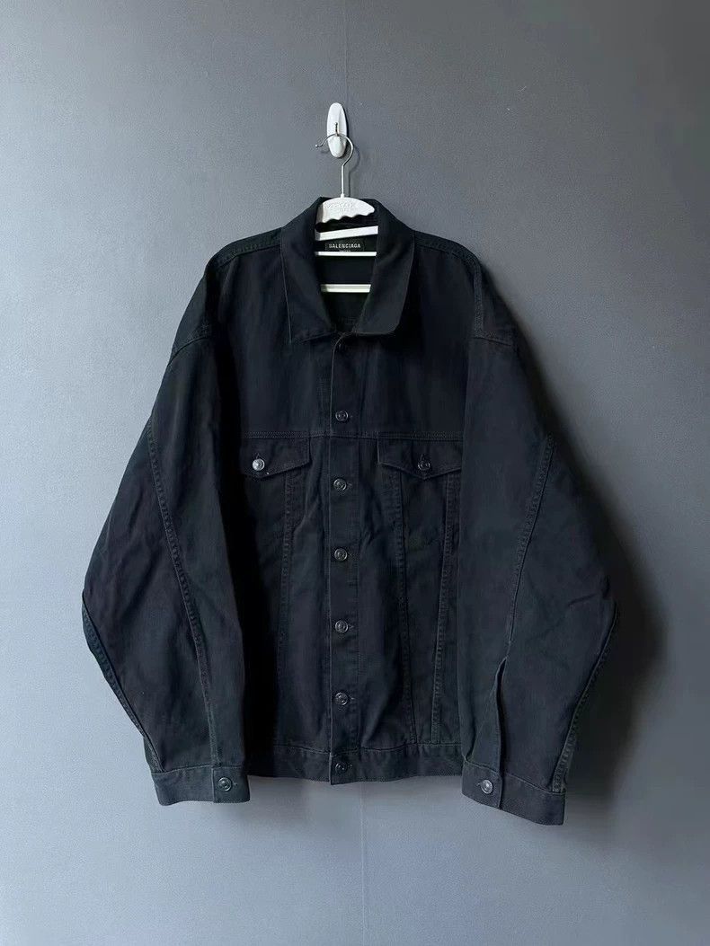 Balenciaga Balenciaga adhesive tape cola denim jacket-2506 Size US M / EU 48-50 / 2 - 2 Thumbnail