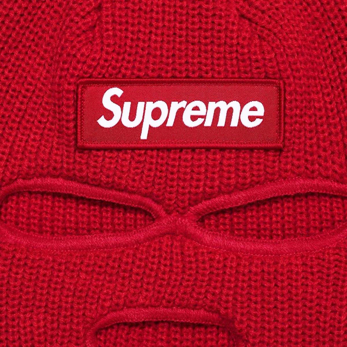 New Era × Supreme Supreme New Era Box Logo Balaclava Red Size ONE SIZE - 2 Thumbnail