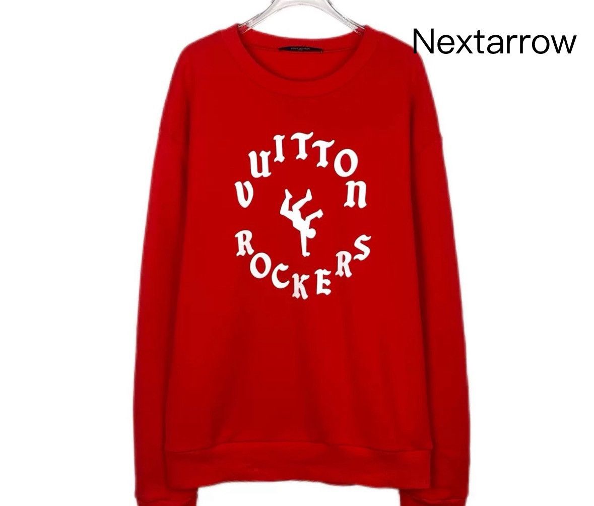Louis Vuitton Louis Vuitton round neck red cotton long sleeved sweatshirt Size US L / EU 52-54 / 3 - 1 Thumbnail