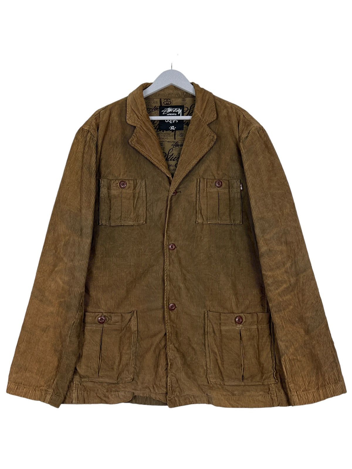 Stussy 🔥 STUSSY DYED CORDUROY CHORE JACKET Size US XL / EU 56 / 4 - 3 Thumbnail