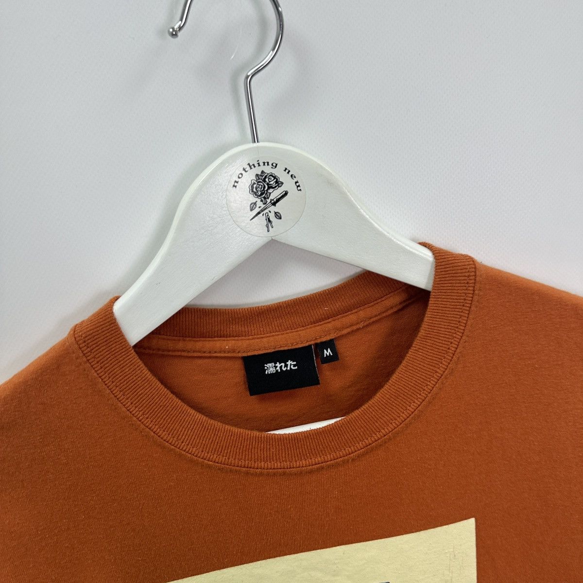 Japanese Brand Wet Wet Japan Naked Girls basic orange tee y2k hype og style Size US M / EU 48-50 / 2 - 4 Thumbnail